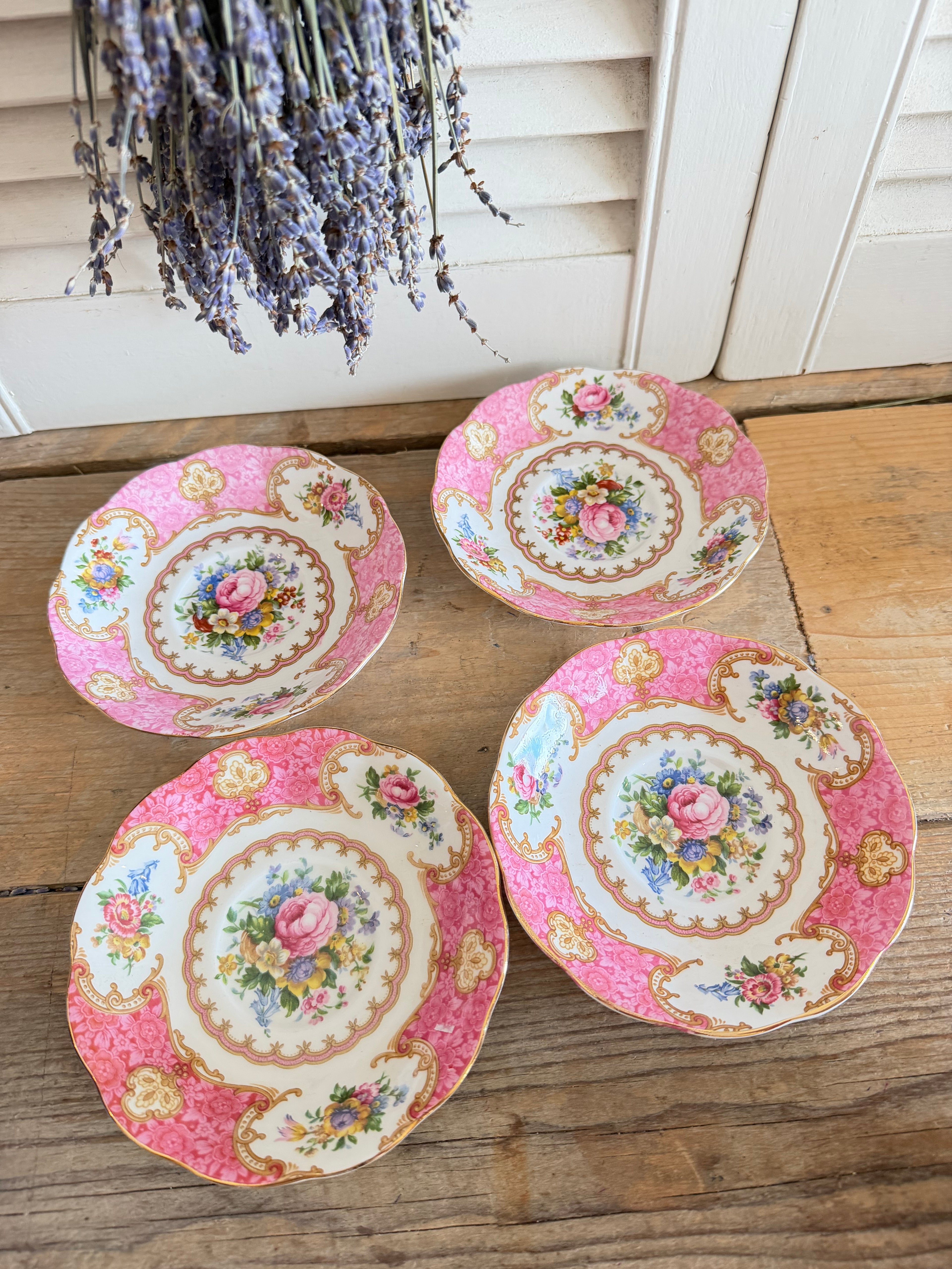 Royal Albert Lady Carlyle heren kop en schotel - vintage bone china