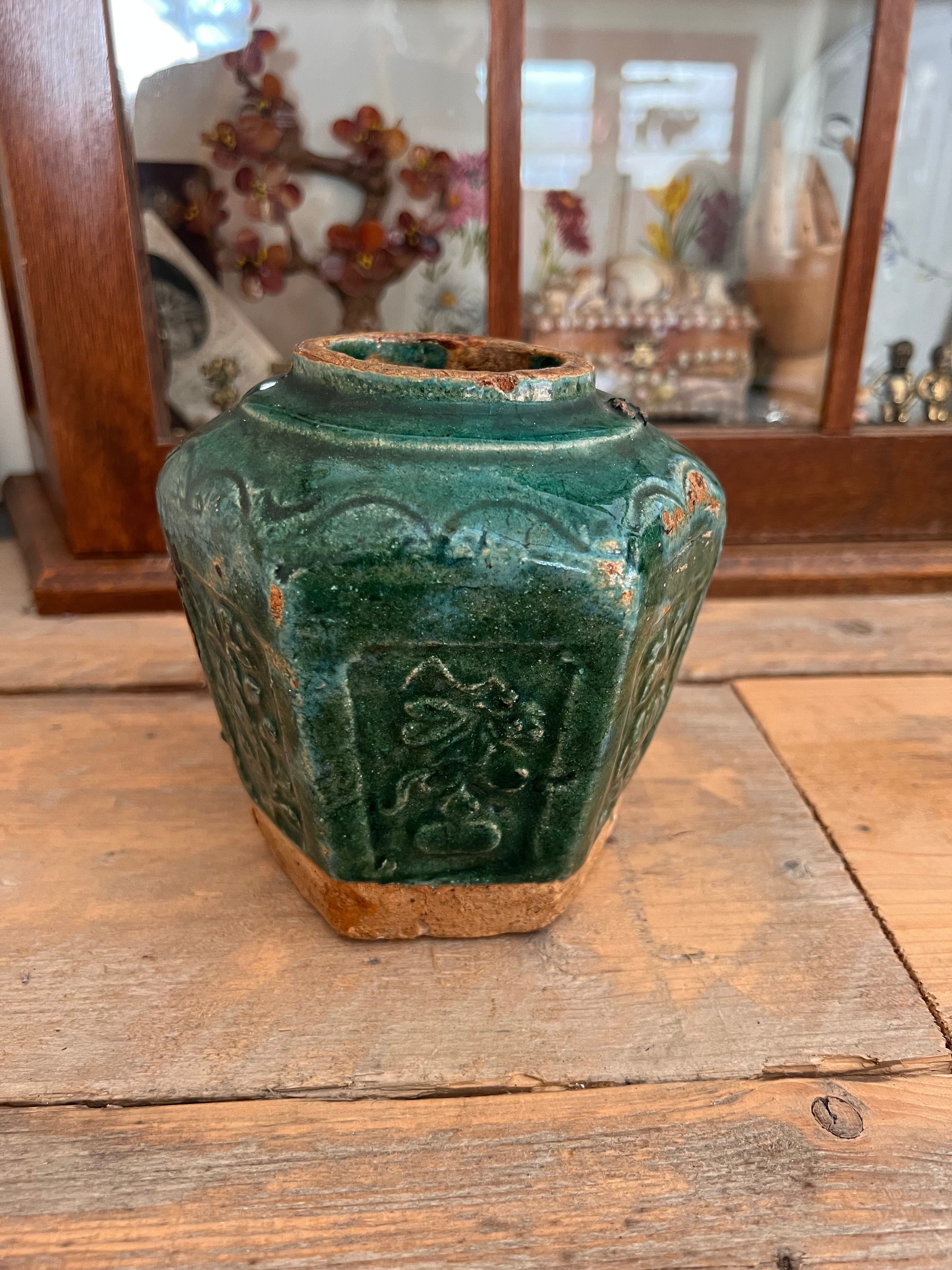 Groene gemberpot