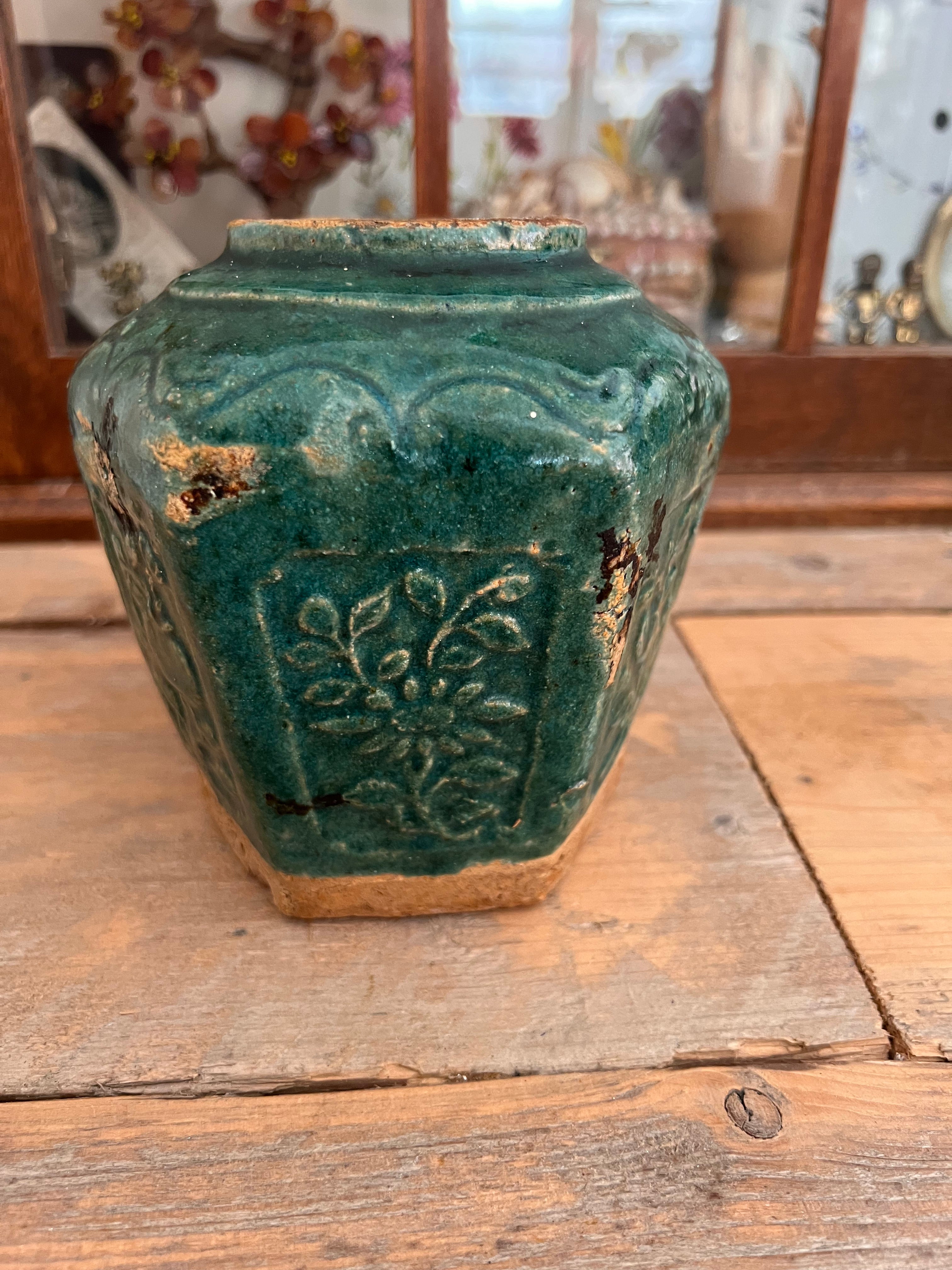 Groene gemberpot
