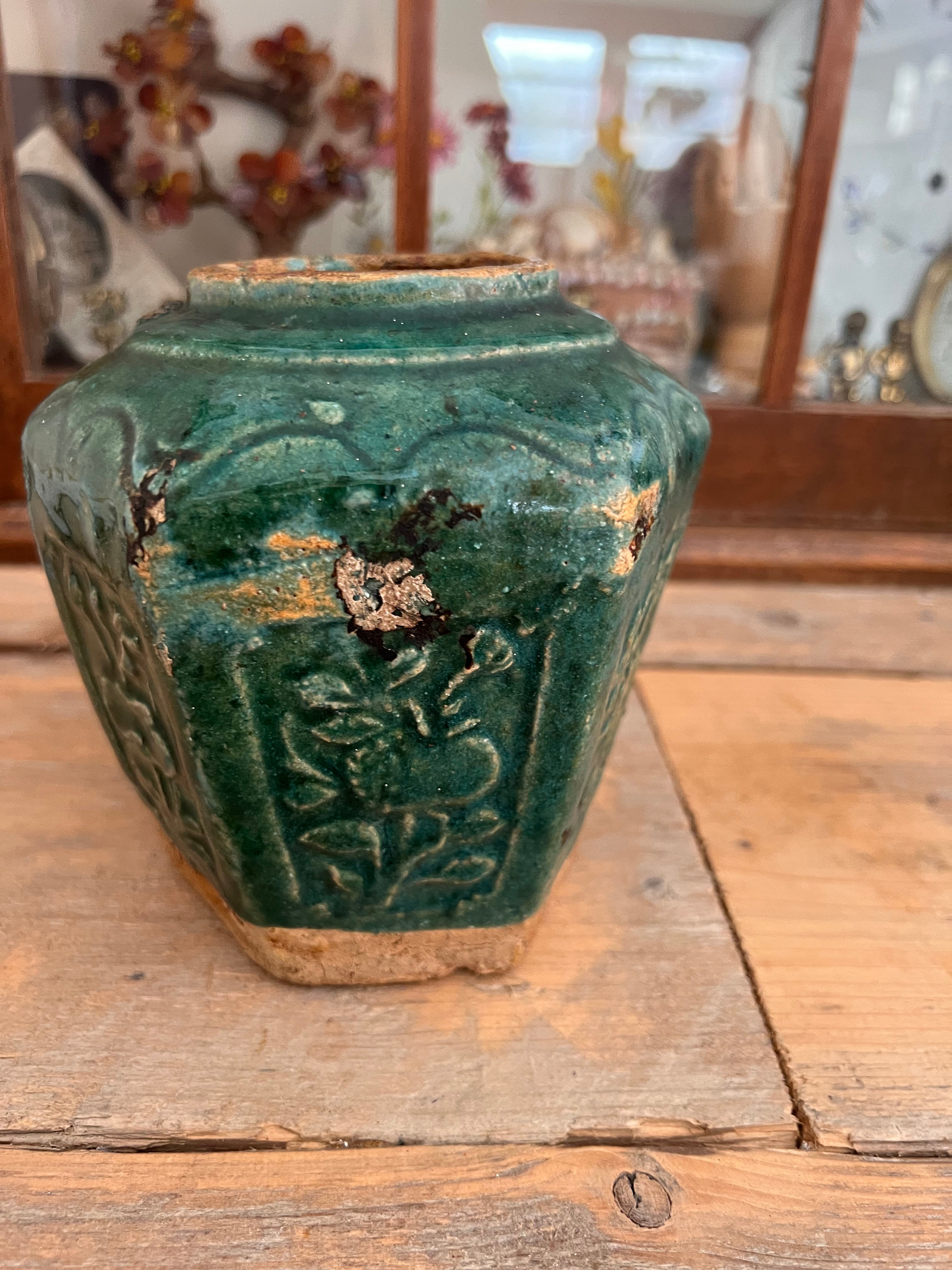 Groene gemberpot