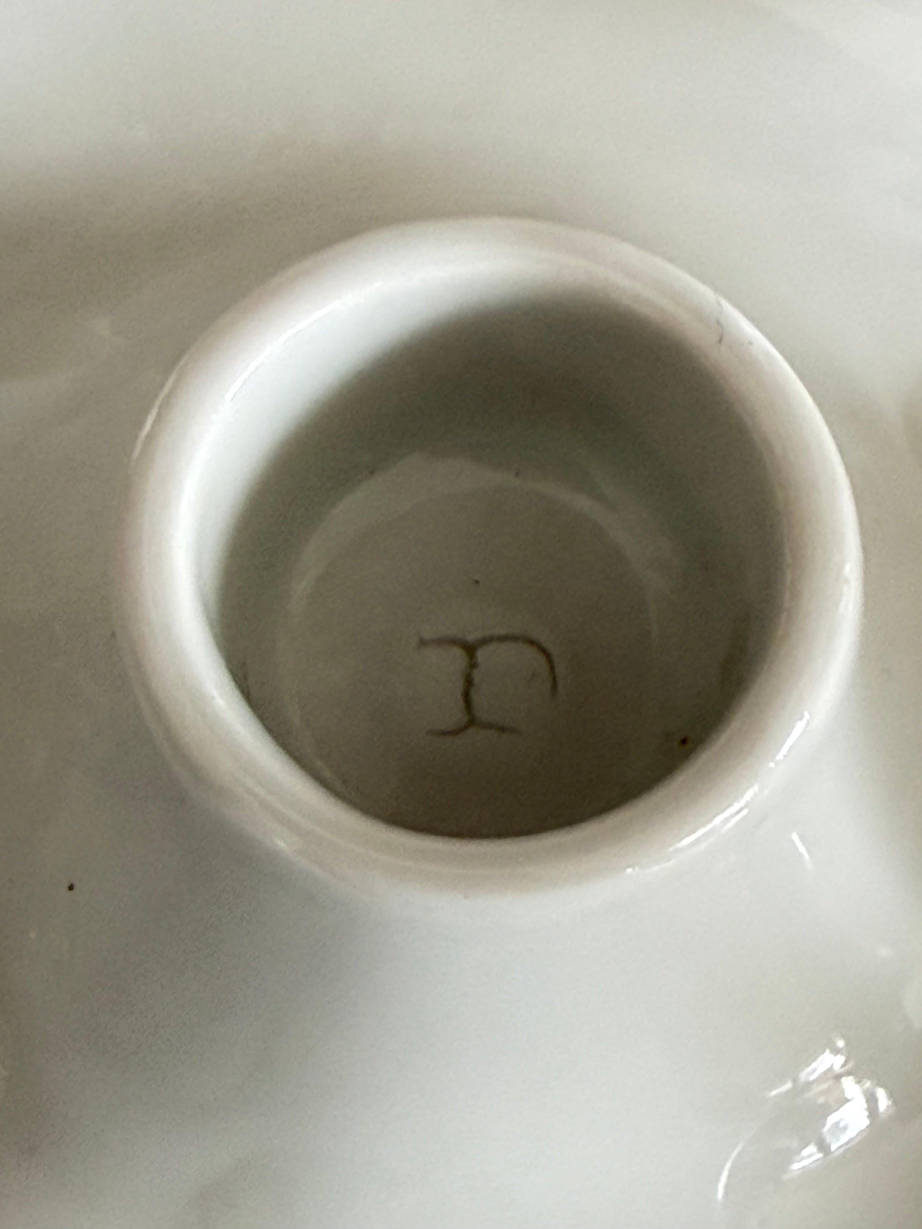 Willem Noyons Fruit & Fire 2003| Porseleinen fruitschaal en kandelaar