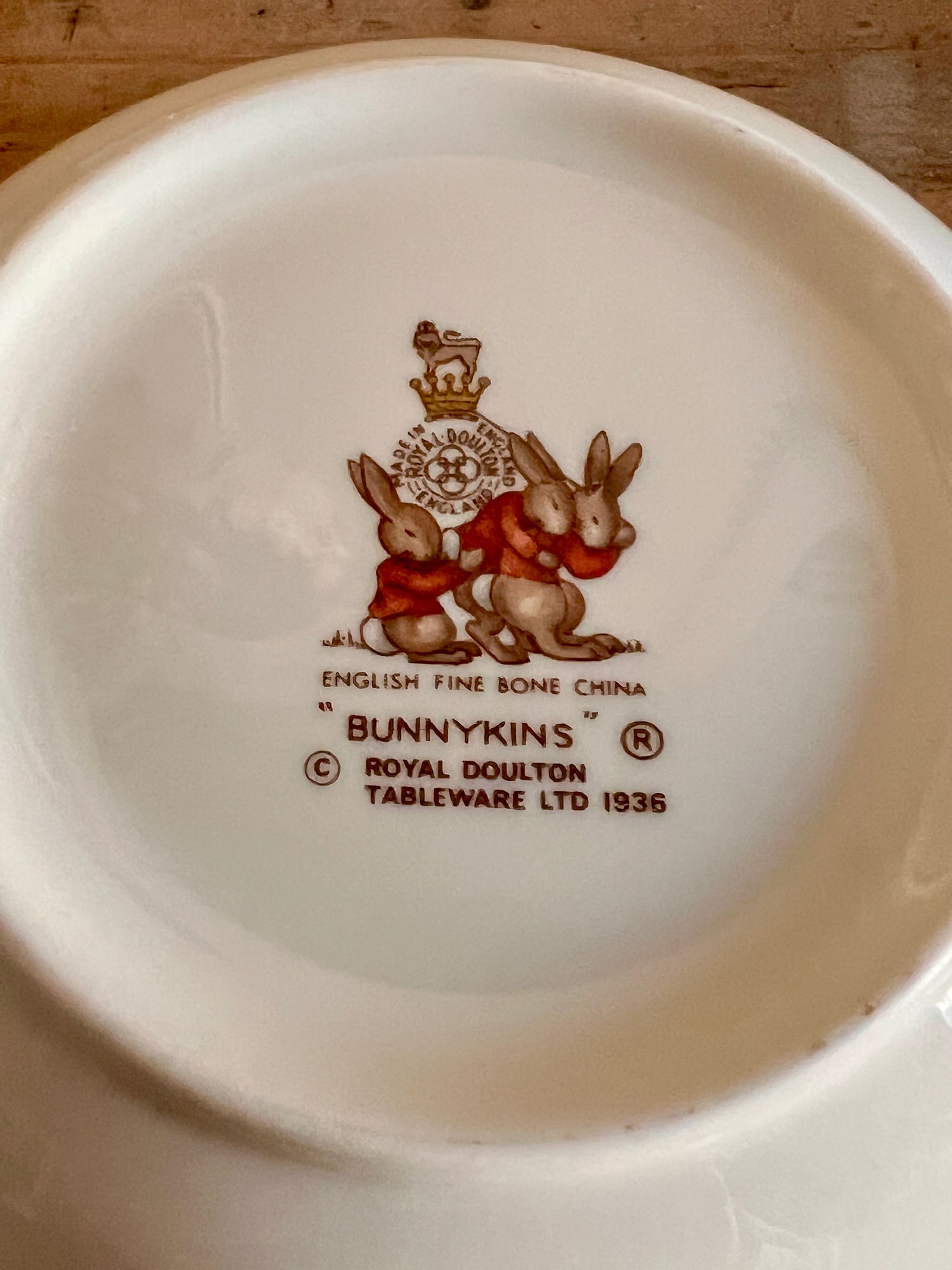 Bunnykins ontbijtschaal Royal Doulton