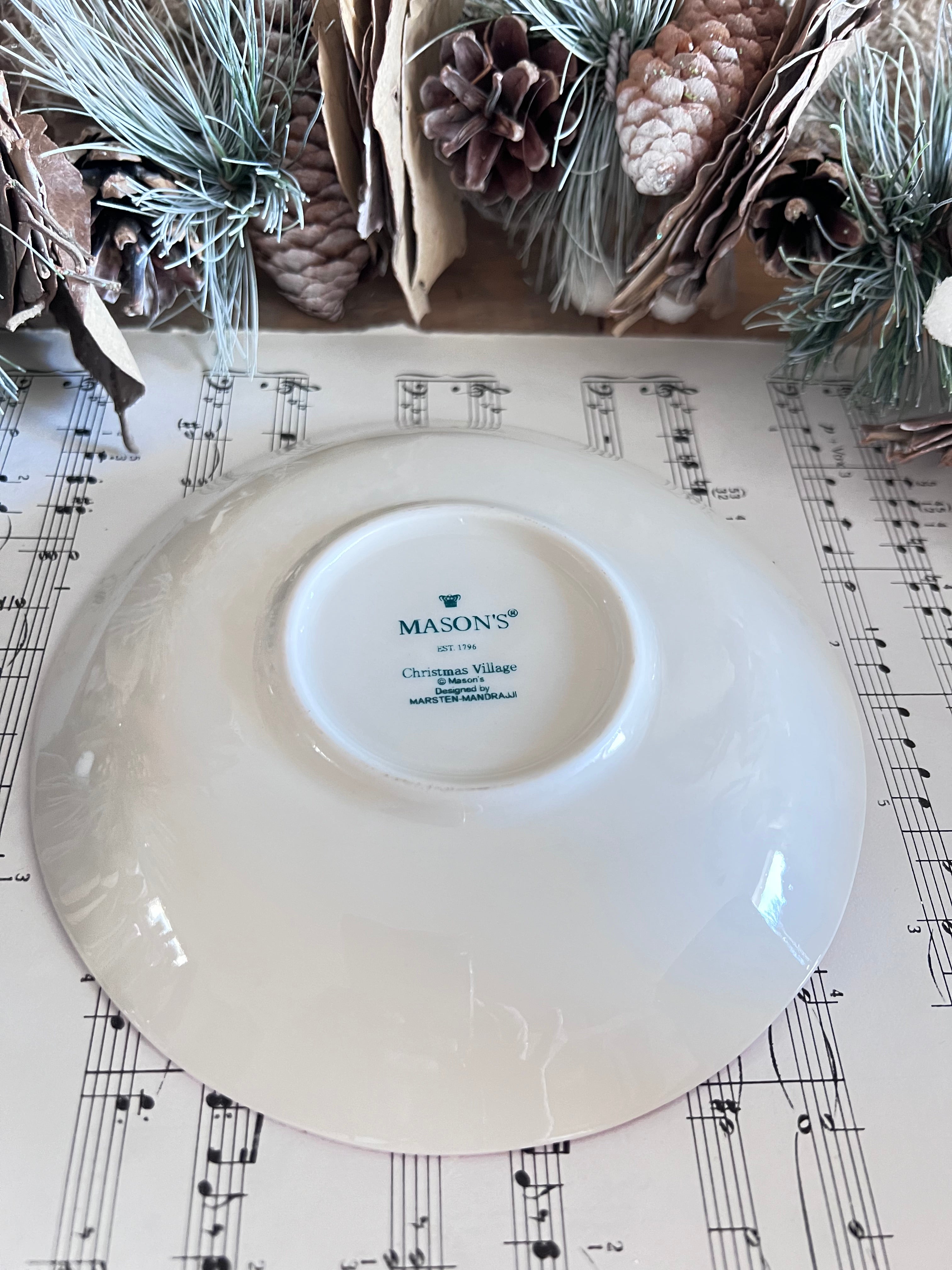 Mason’s Christmas Village theekopje, kersttheekopje, kerst servies, kerstthee kopje, porseleinen theekopje kerst, Christmas Village servies, kerstsfeer, kersttafel decoratie, kerstcadeau theekopje