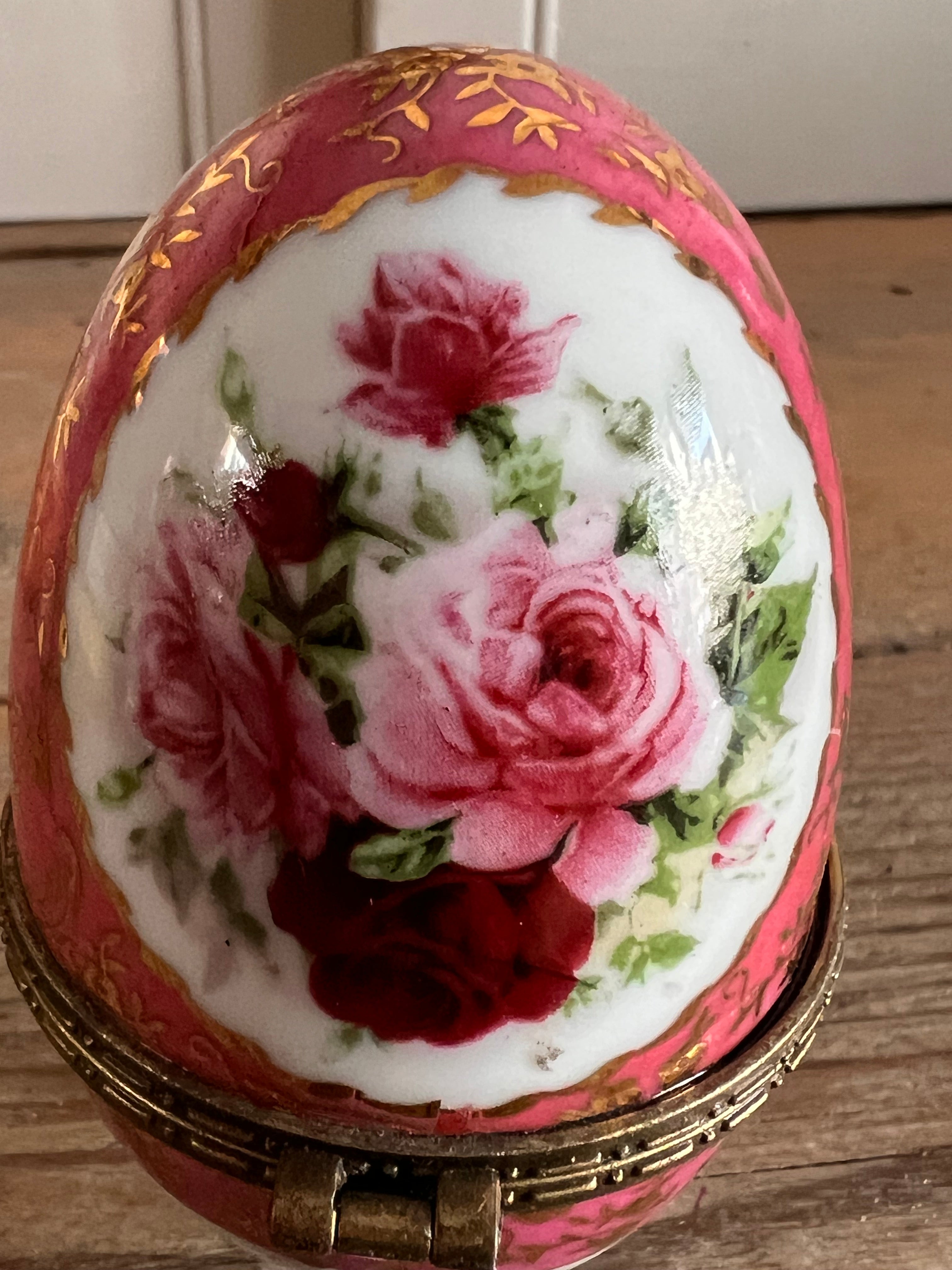 Ei Limoges porselein rozen