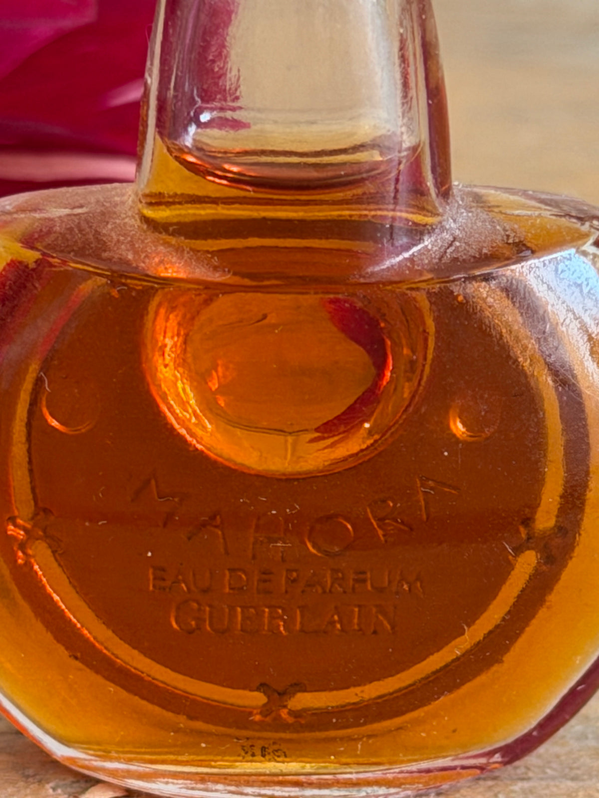 Guerlain Mahora, Guerlain Mahora parfumminiatuur van 5 ml, vintage Guerlain parfum, boudoir, Sofia&