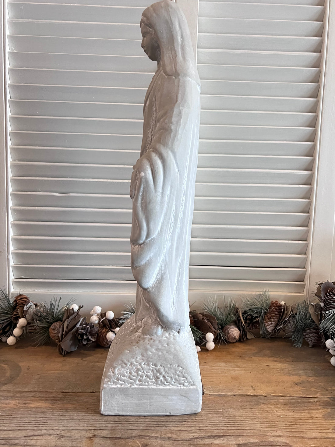 Maria beeld van aardewerk - preloved