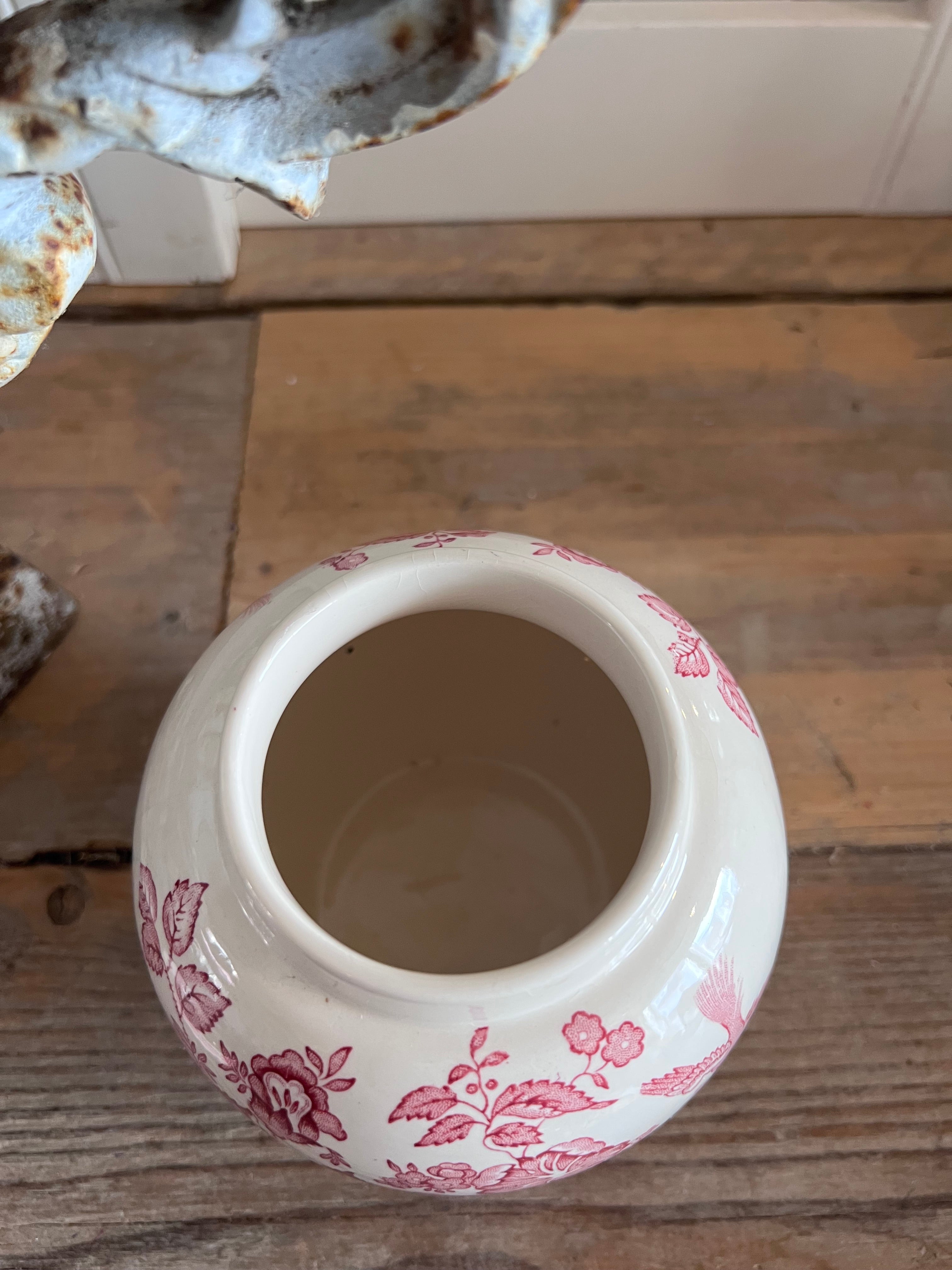 Vintage Gemberpot Mason’s Stratford Pink – Authentiek en Uniek