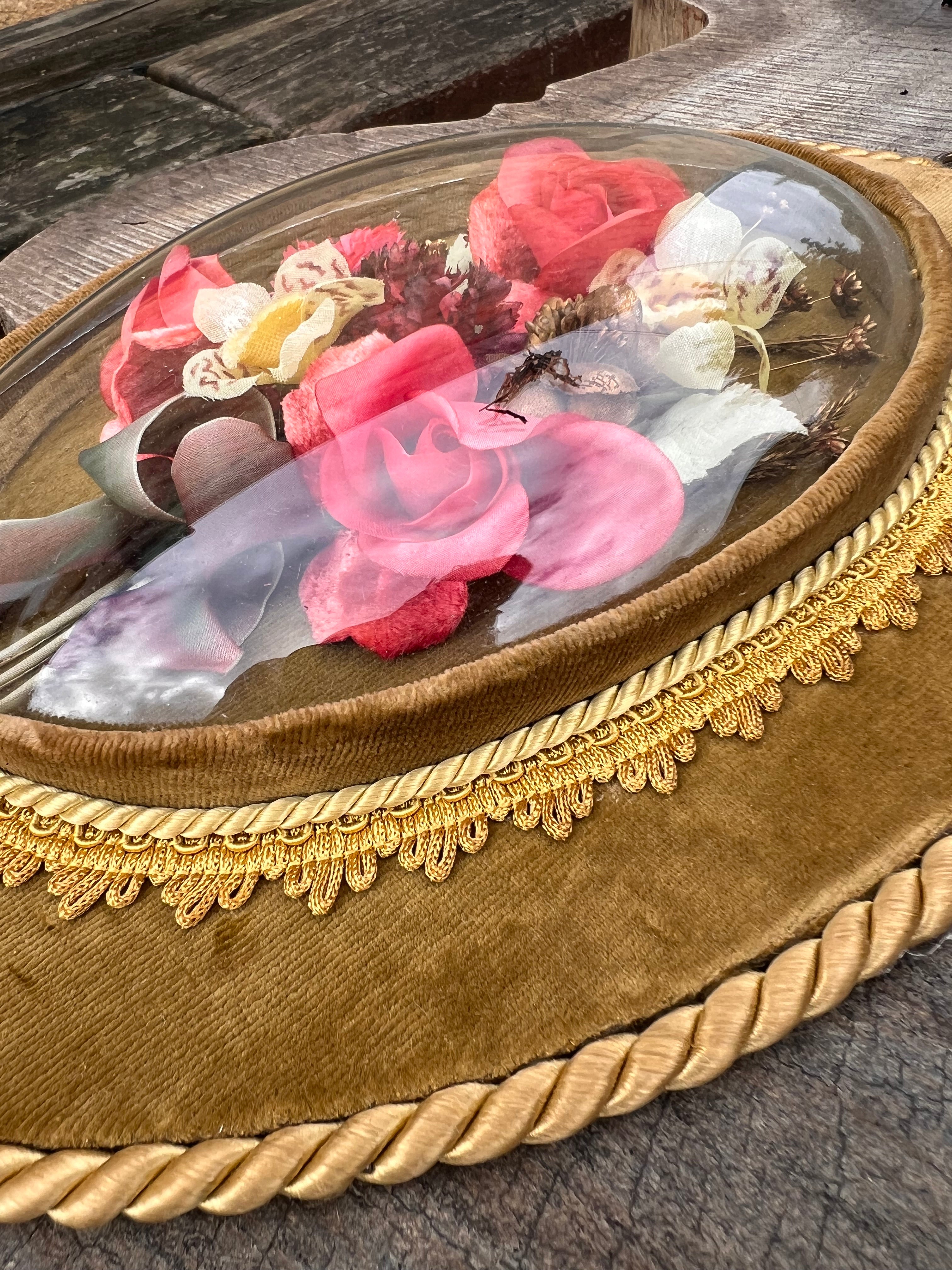 Vintage muurdecoratie bloemen