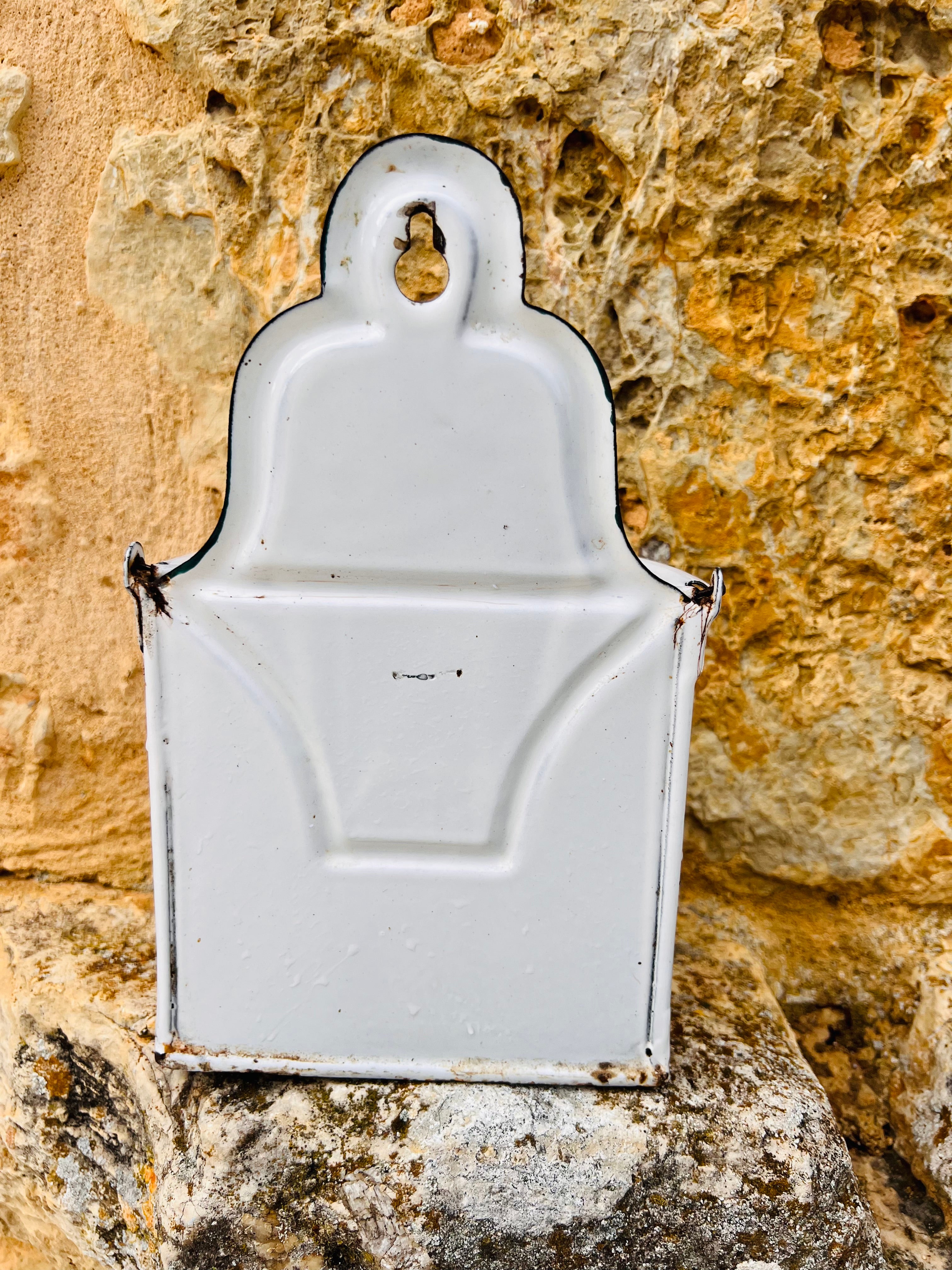 Emaille zoutpot