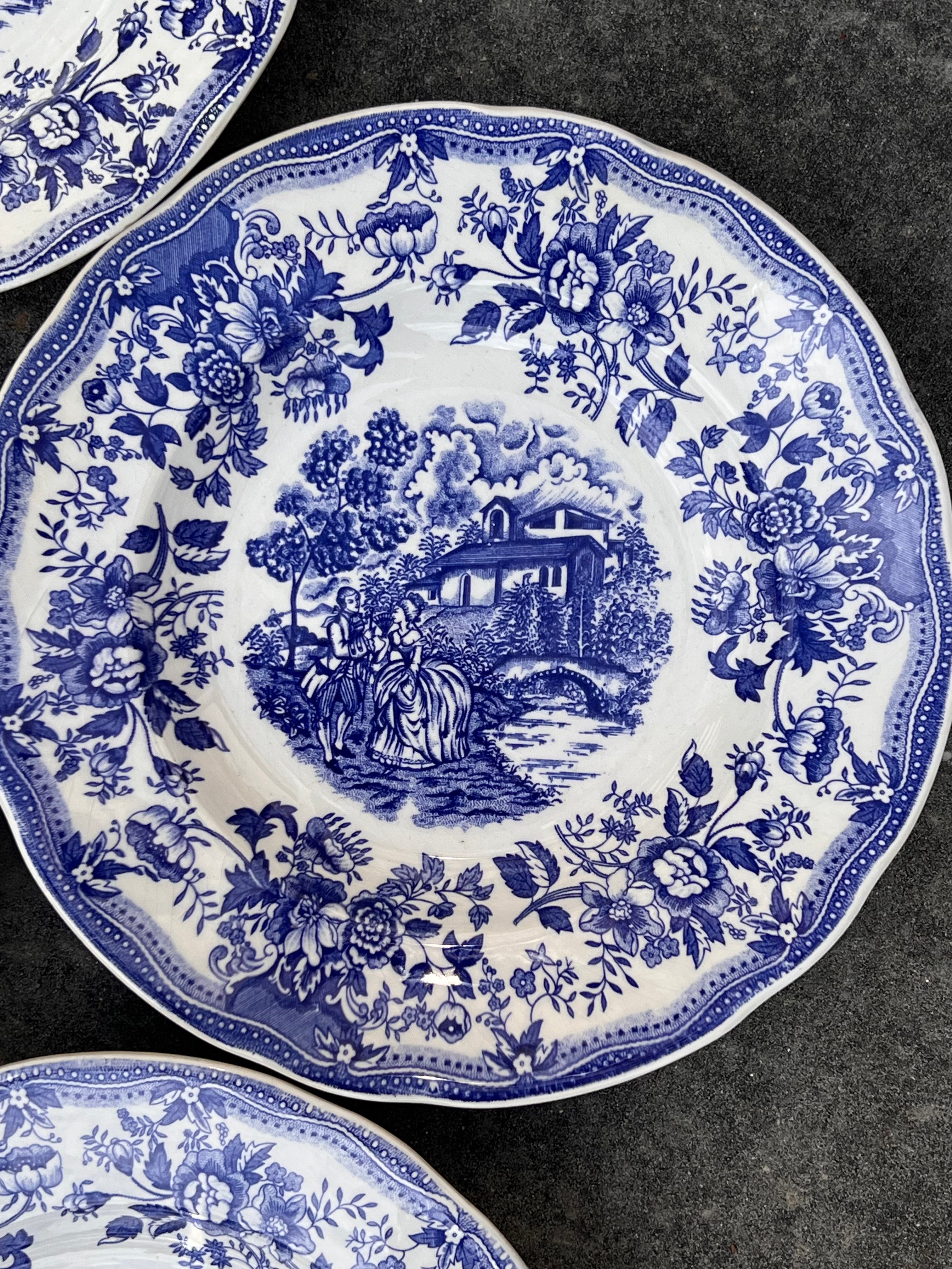 Vintage soepbord Maison Tortora - decor Flowers