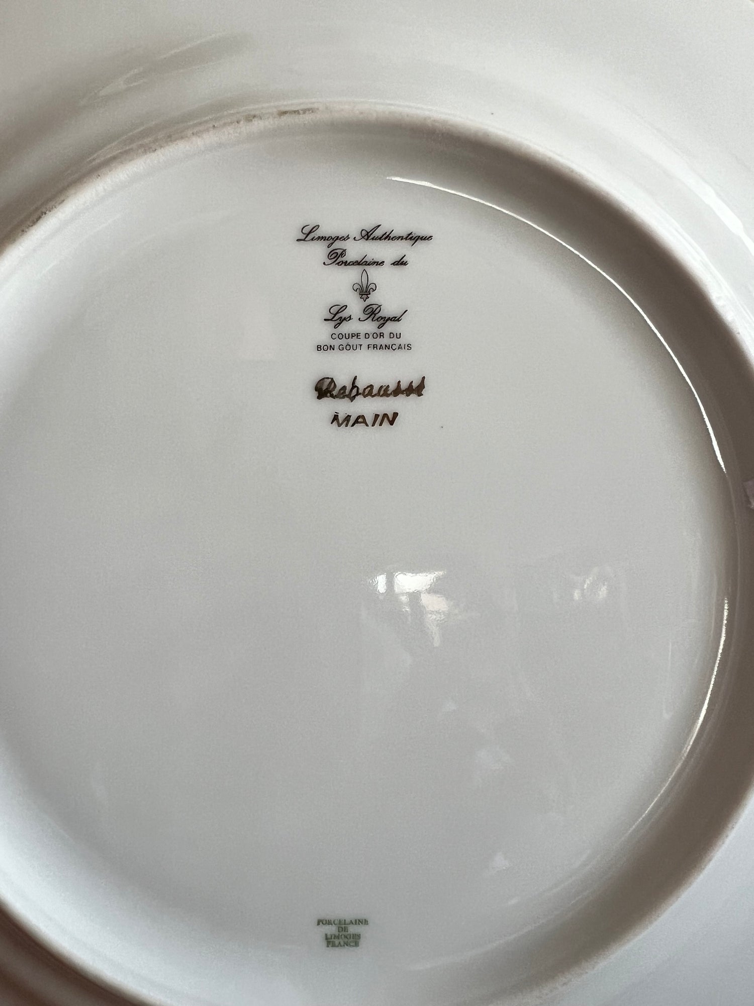 Dinerbord "Bouvreuil" Limoges porselein