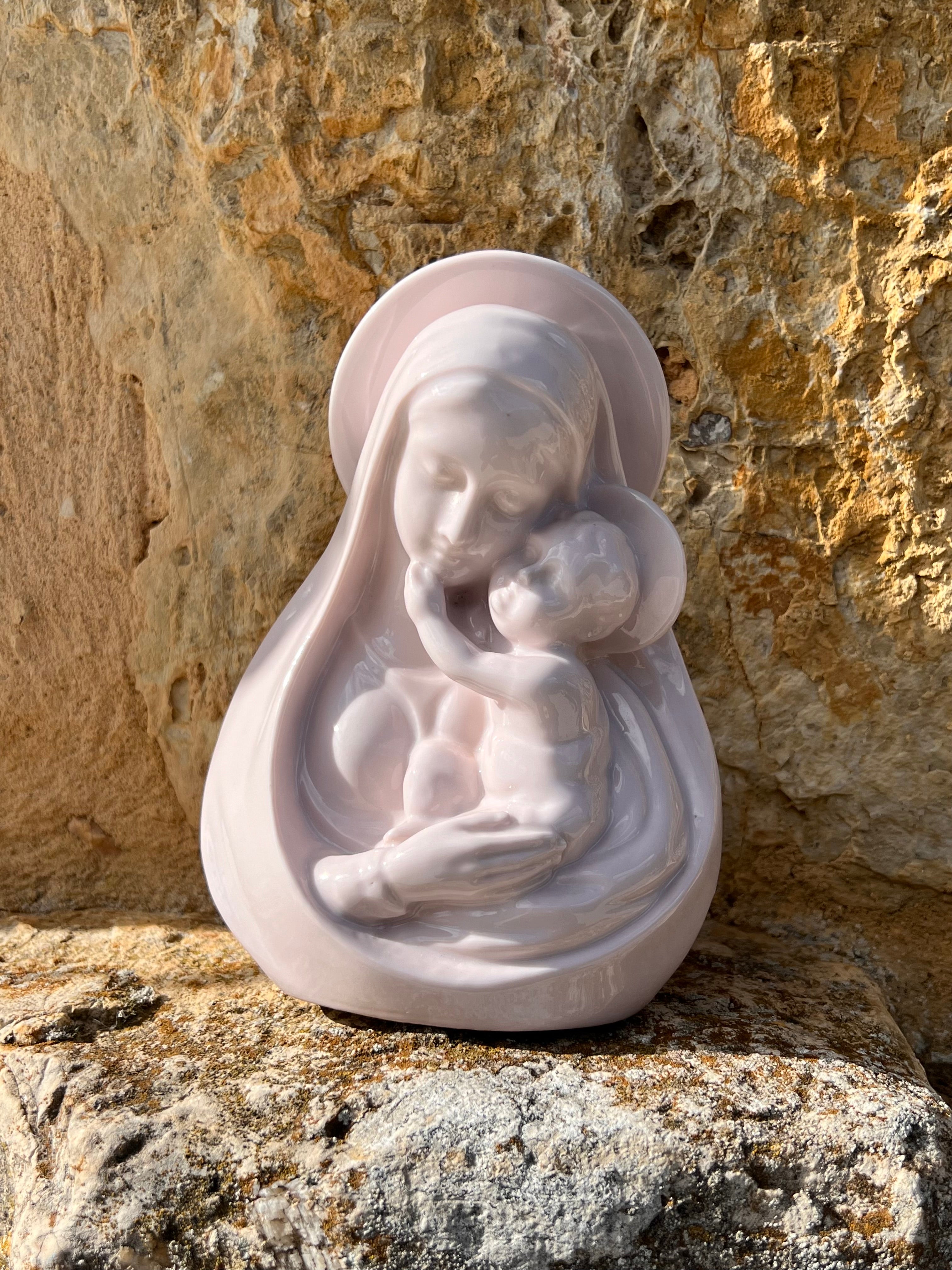 Pastelroze Maria beeld