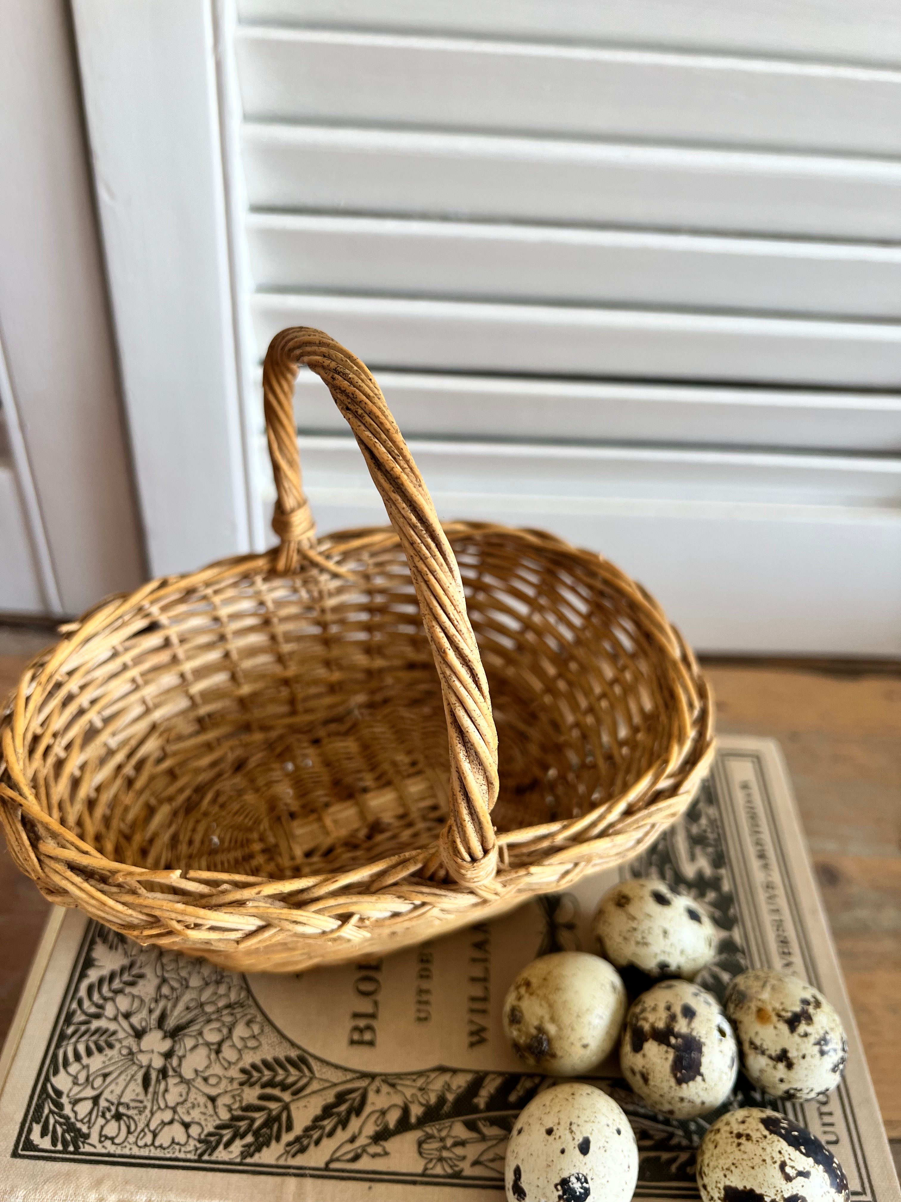 Mini mandje pitriet vintage