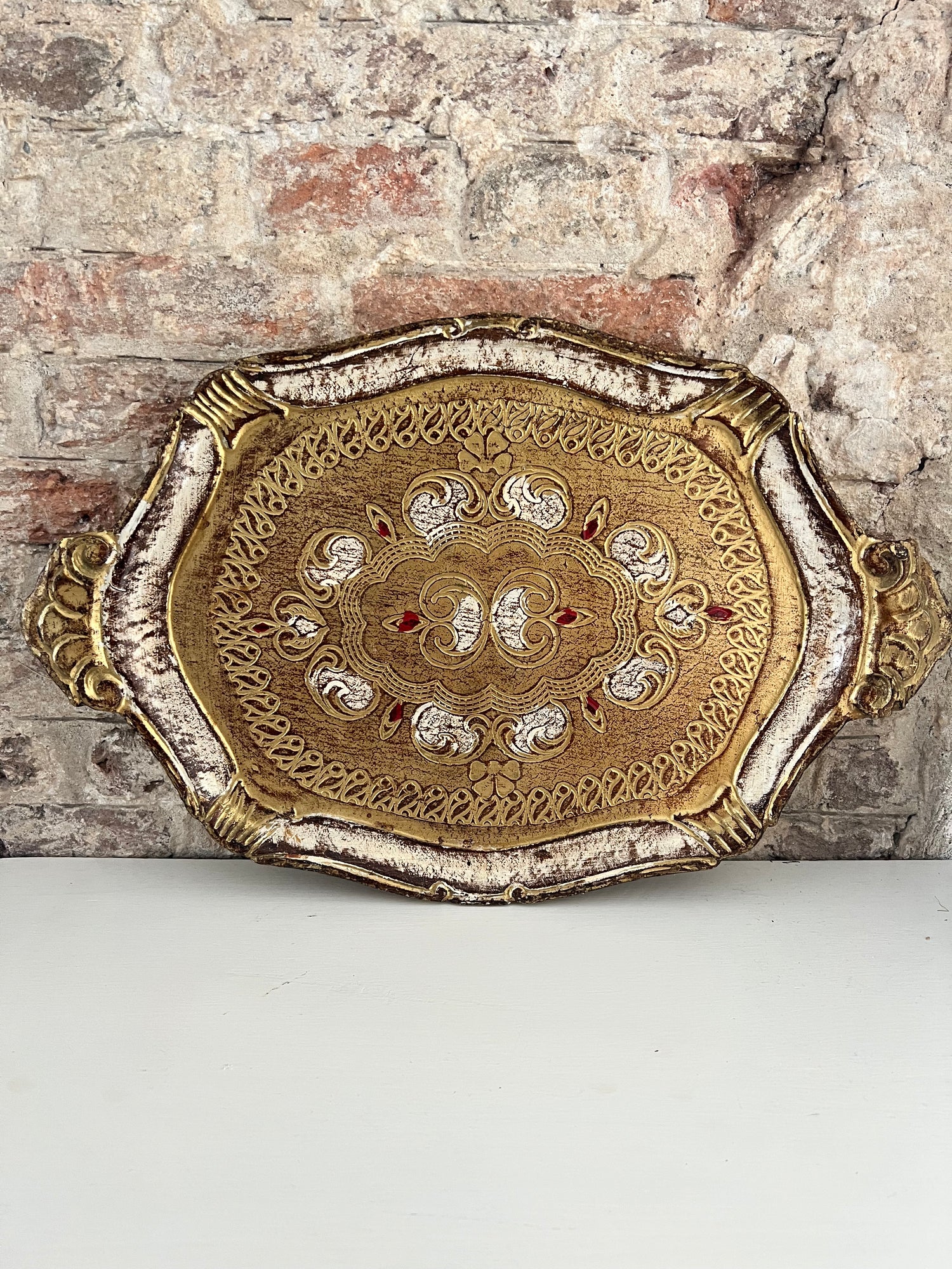Florentijns dienblad vintage