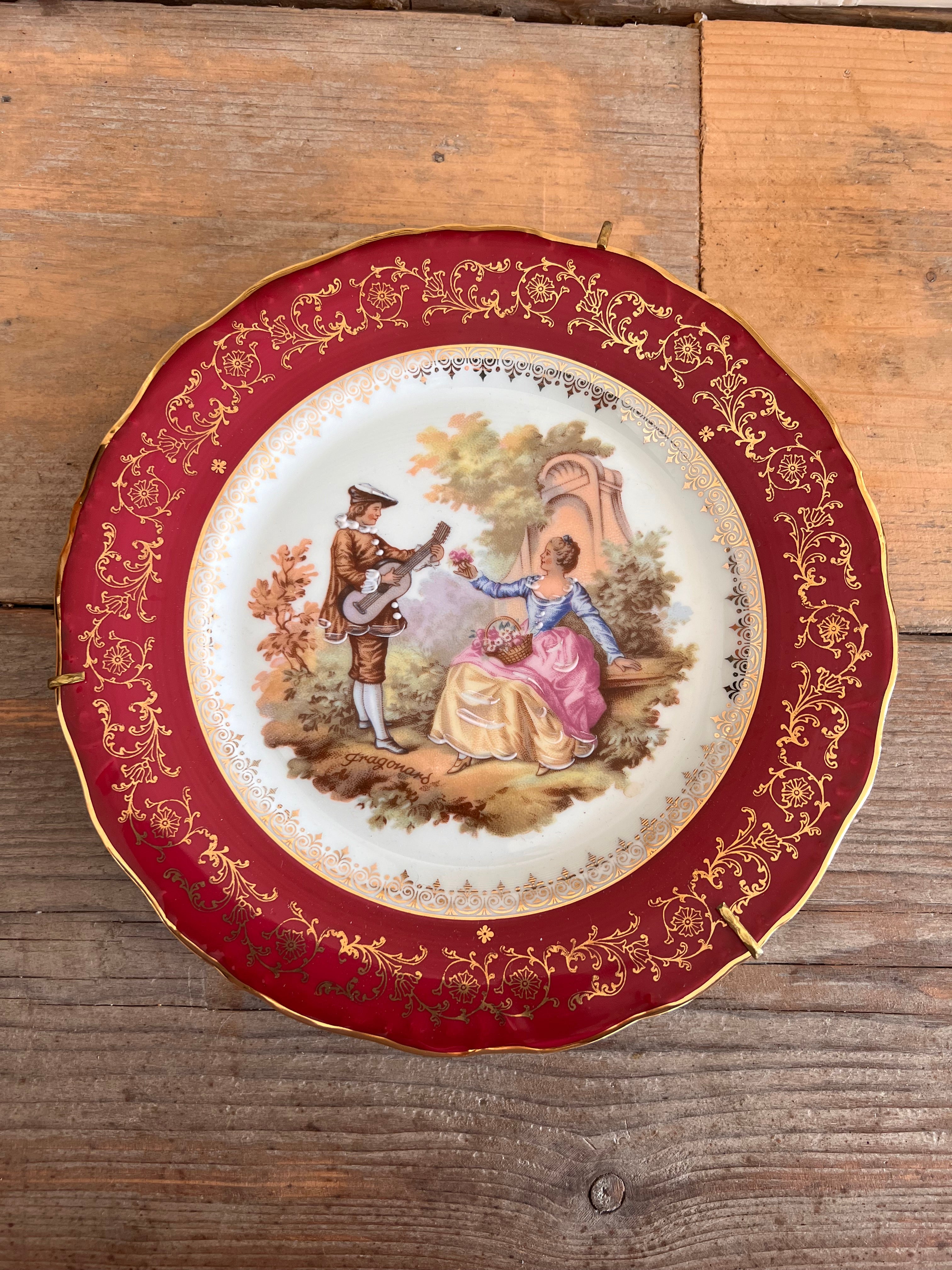 Wandbord Limoges Fragonard stijl