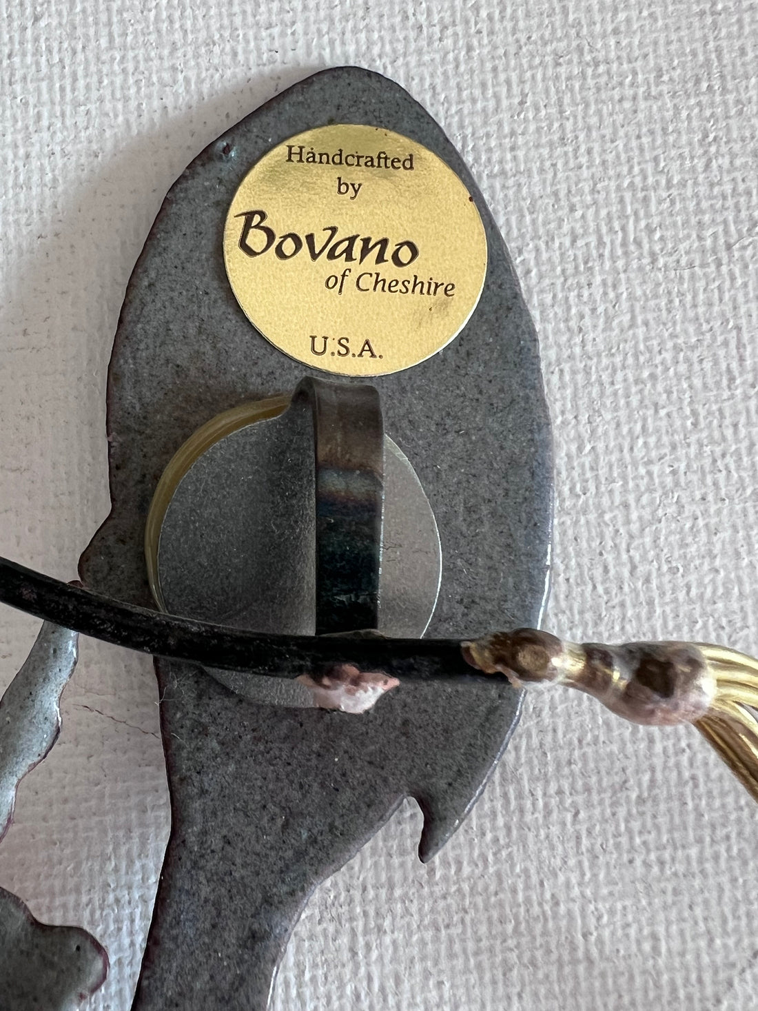 Bovano emaille kunstwerk, geemaillerd kunstwerk koolmezen, vogeltjes, muurdecoratie, kunst voor aan de muur, handgemaakt