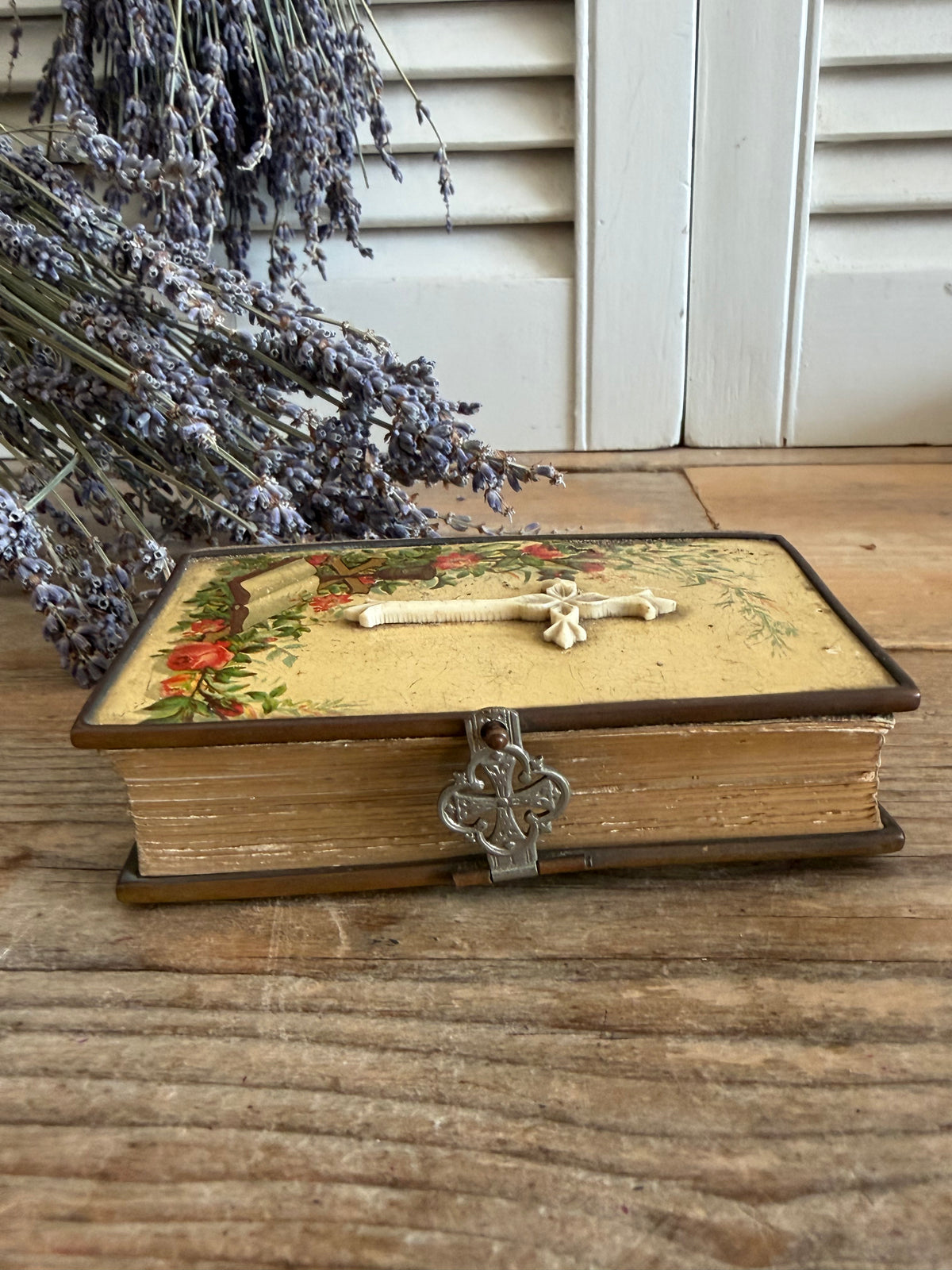 Antiek gebeden boekje, katholiek gebedenboek, oud kerkboekje, antiek handbijbeltje, God het Anker onzer Hoop, W. van Gulick, devotionalia, religieuze antiquiteiten, antiek religieusboek, gebeden boek ca. 1880, 1900, oud missaal, antique prayer book, Sofia&
