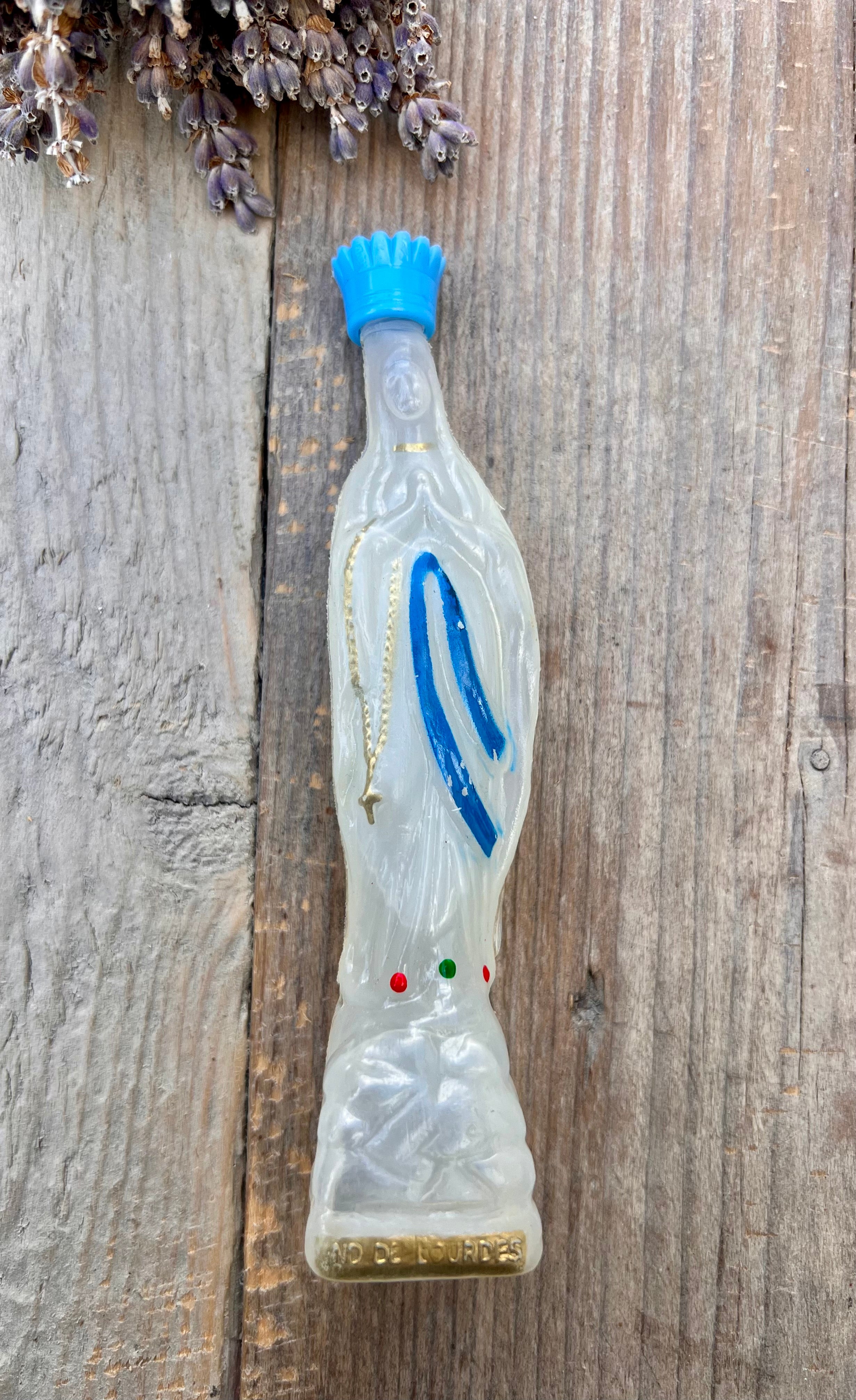 Small holy water bottle Maria de Lourdes