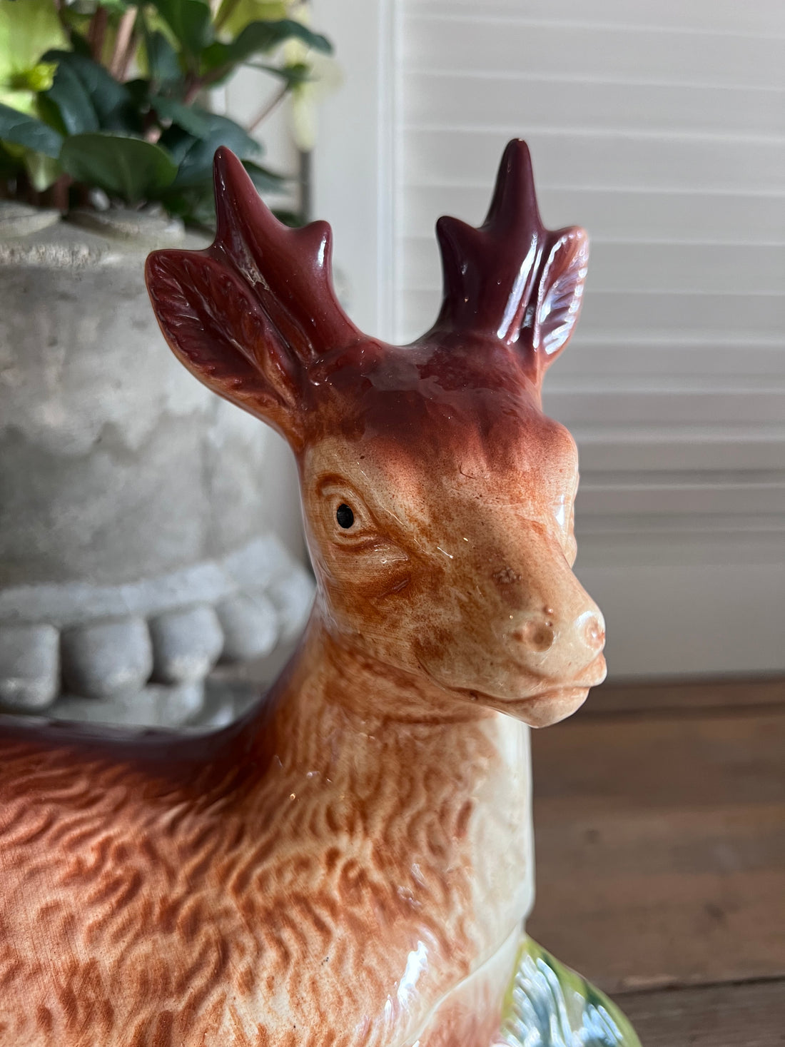 vintage paté terrine,paté terrine hert vorm, Michel Caugant terrine, jaren 60 aardewerk terrine,gesigneerde paté terrine, retro terrine aardewerk, decoratieve paté schaal, verzamelobject aardewerk, Franse terrine jaren 60,exclusieve paté terrine