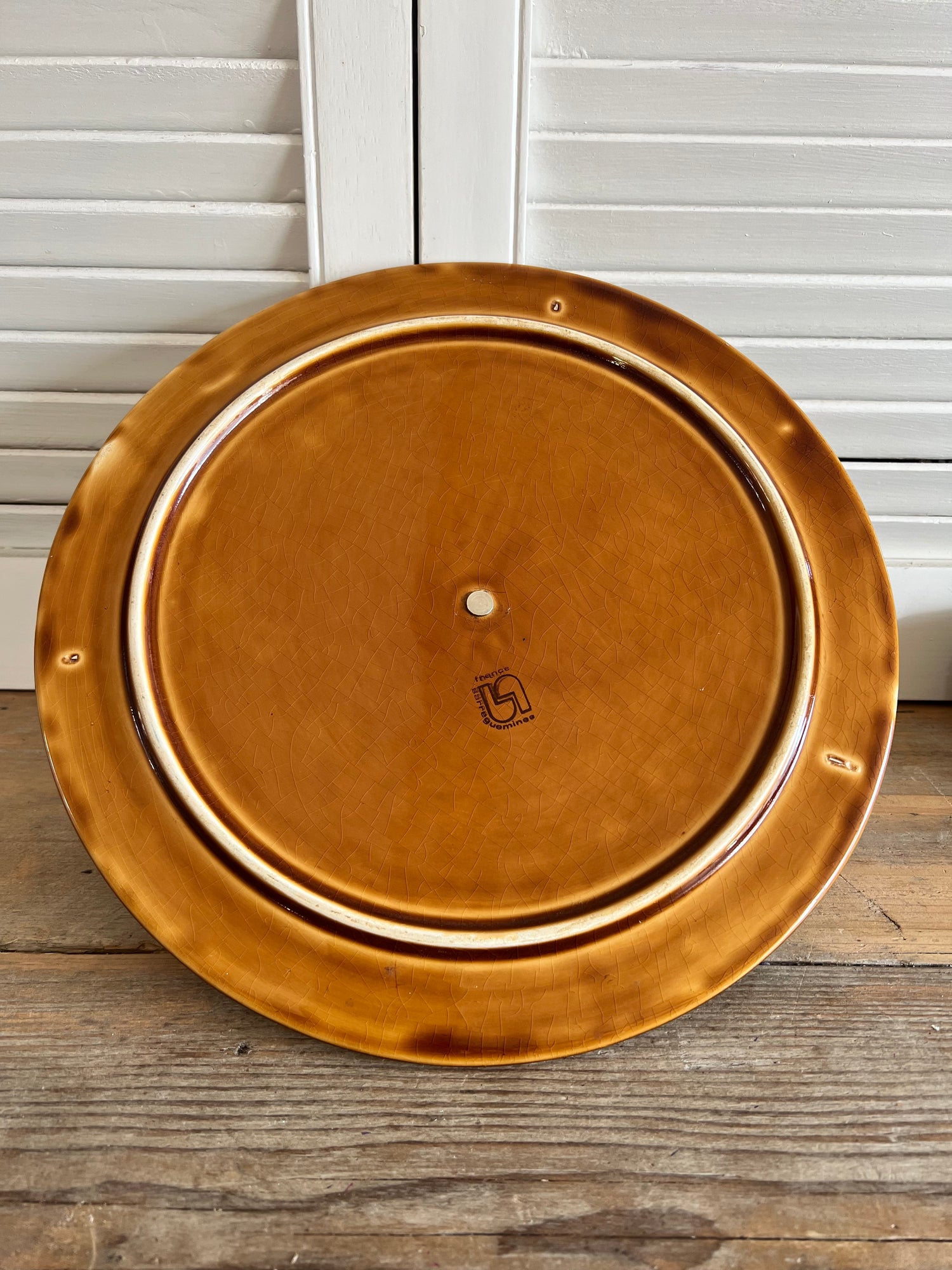 Sarreguemines Waterlelie Majolica serveerbord