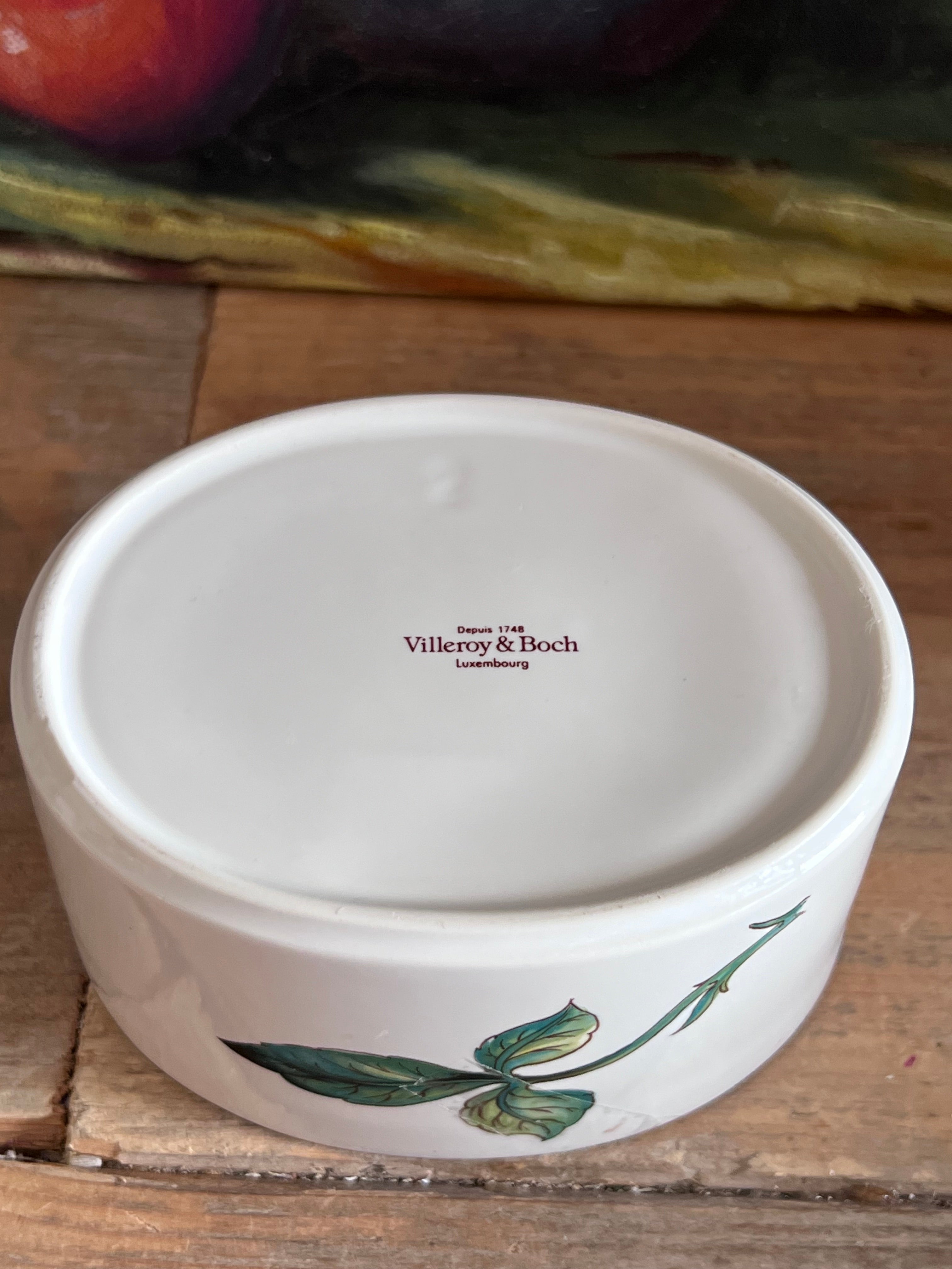 Botanica suikerpot Villeroy & Boch, Villeroy & Boch suikerpot ovaal, suikerpot Villeroy en Boch Douwe Egberts, Botanica collectie suikerpot, Villeroy & Boch servies, suikerpot porselein ovaal, exclusieve suikerpot Douwe Egberts, Villeroy Boch koffieaccessoires, design suikerpot Botanica.