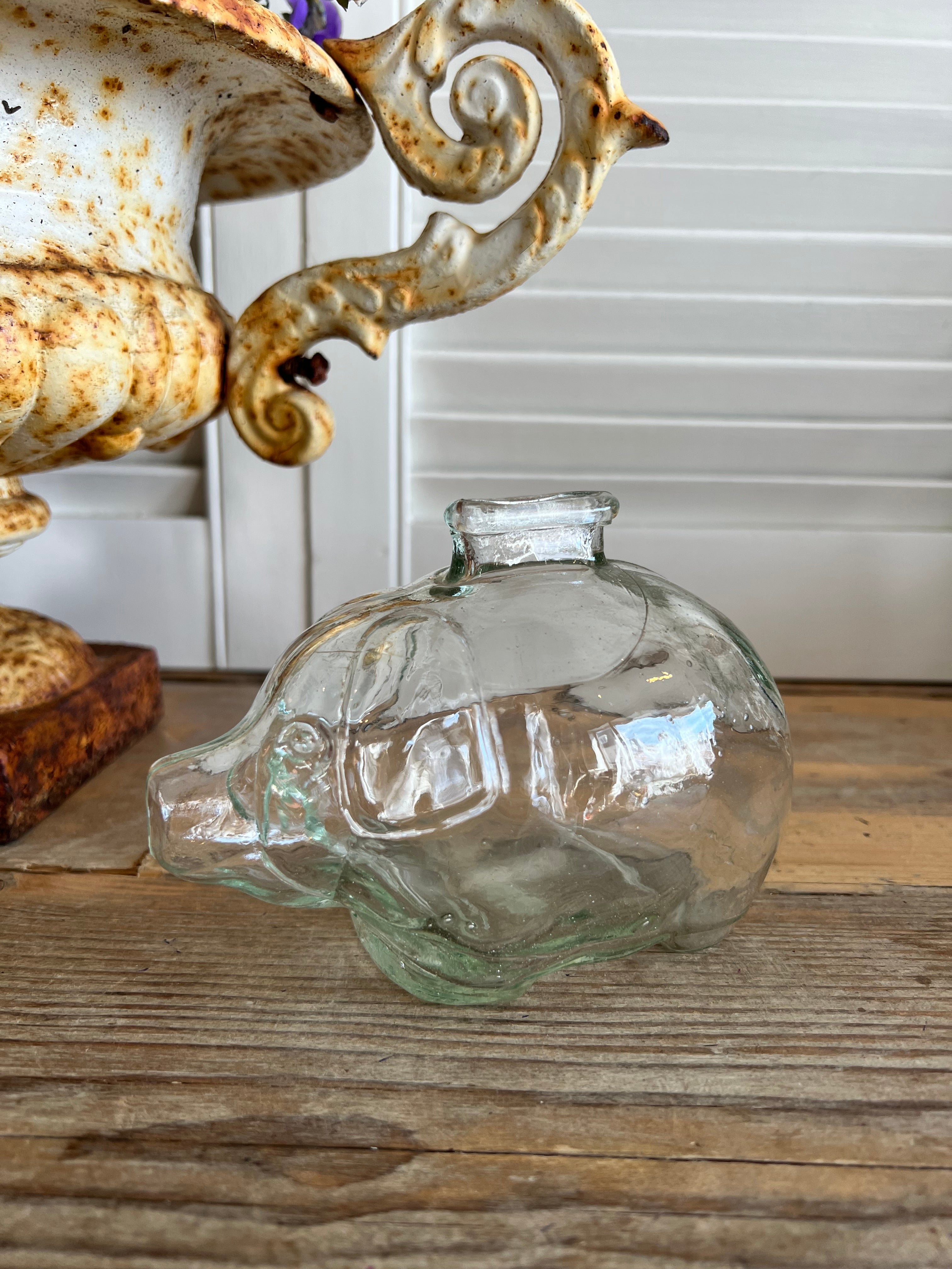 Spaarvarken van glas
