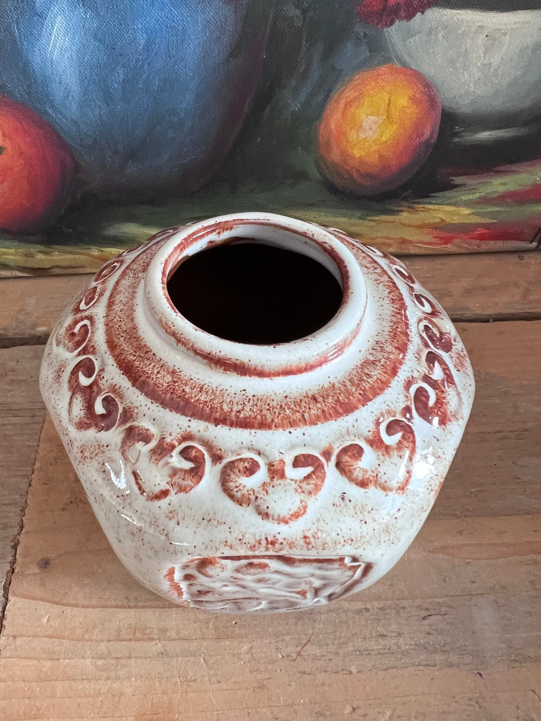 Mobach gemberpot model 080, Mobach aardewerk, vintage gemberpot, Nederlands keramiek, Mobach keramiek, model 080 gemberpot, handgemaakt aardewerk, Nederlandse gemberpot, Mobach collectie, typische Nederlandse keramiek.