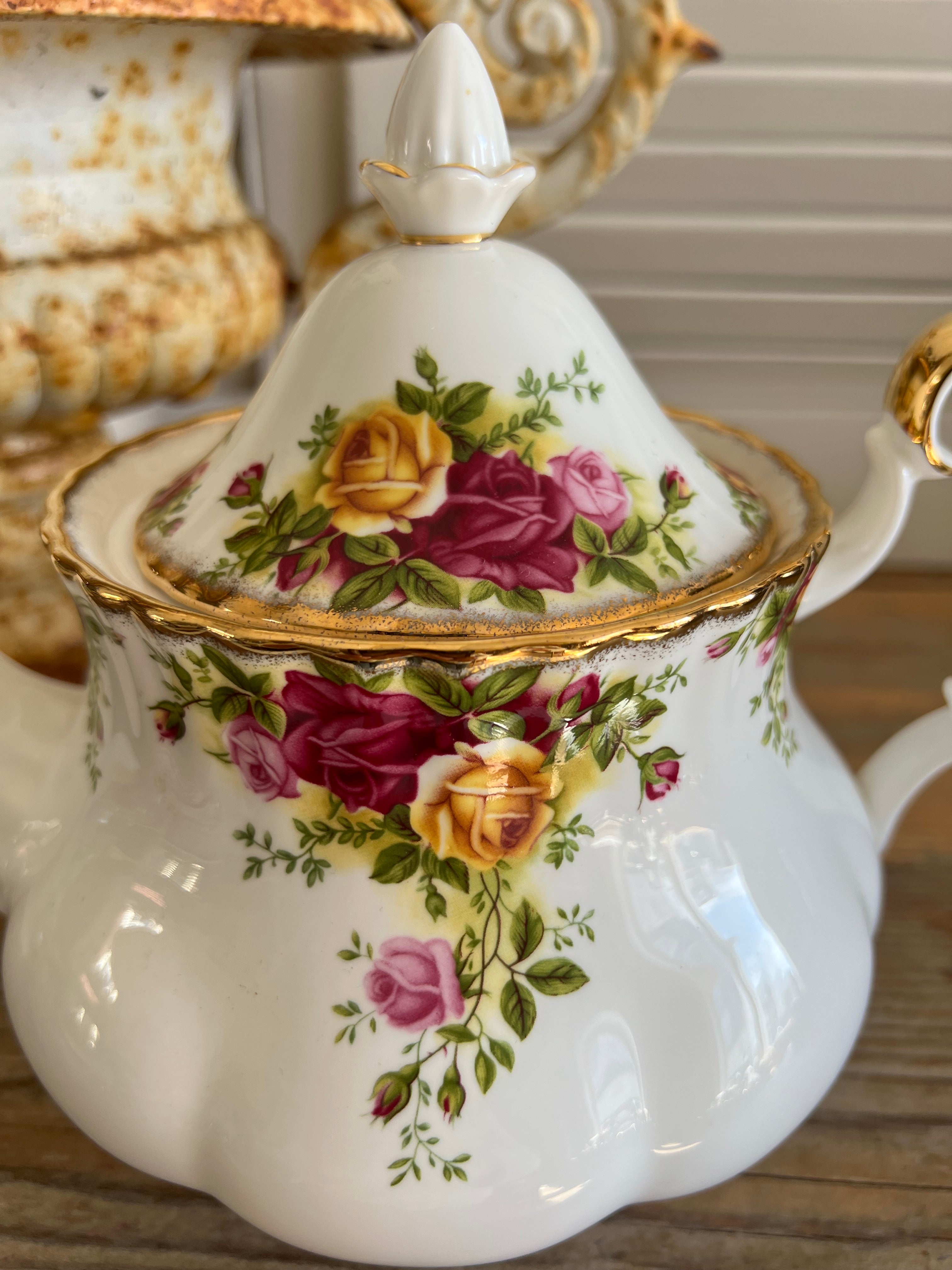 Theepot Old Country Roses Royal Albert