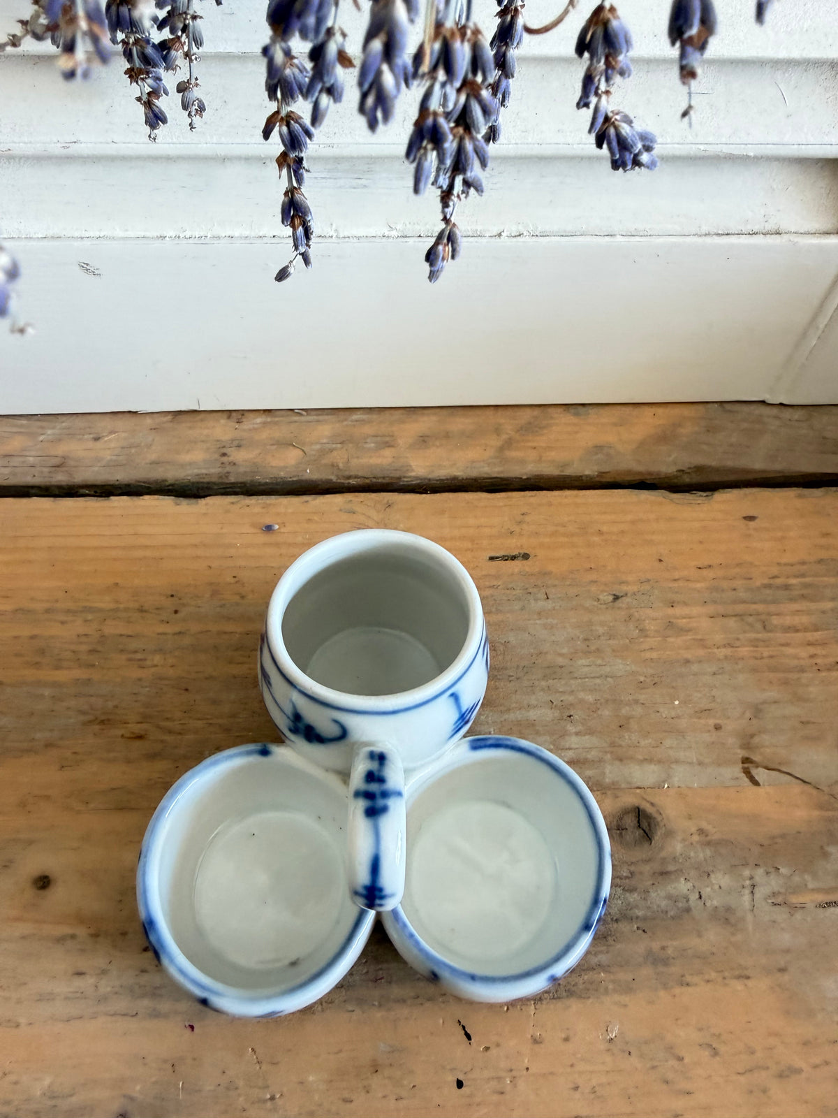 Blau Saks, Sakisch blauw porselein, antiek menagestel Blau Saks, vintage servies, Sofia&