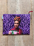 Frida Kahlo paarse tijgerprint etui