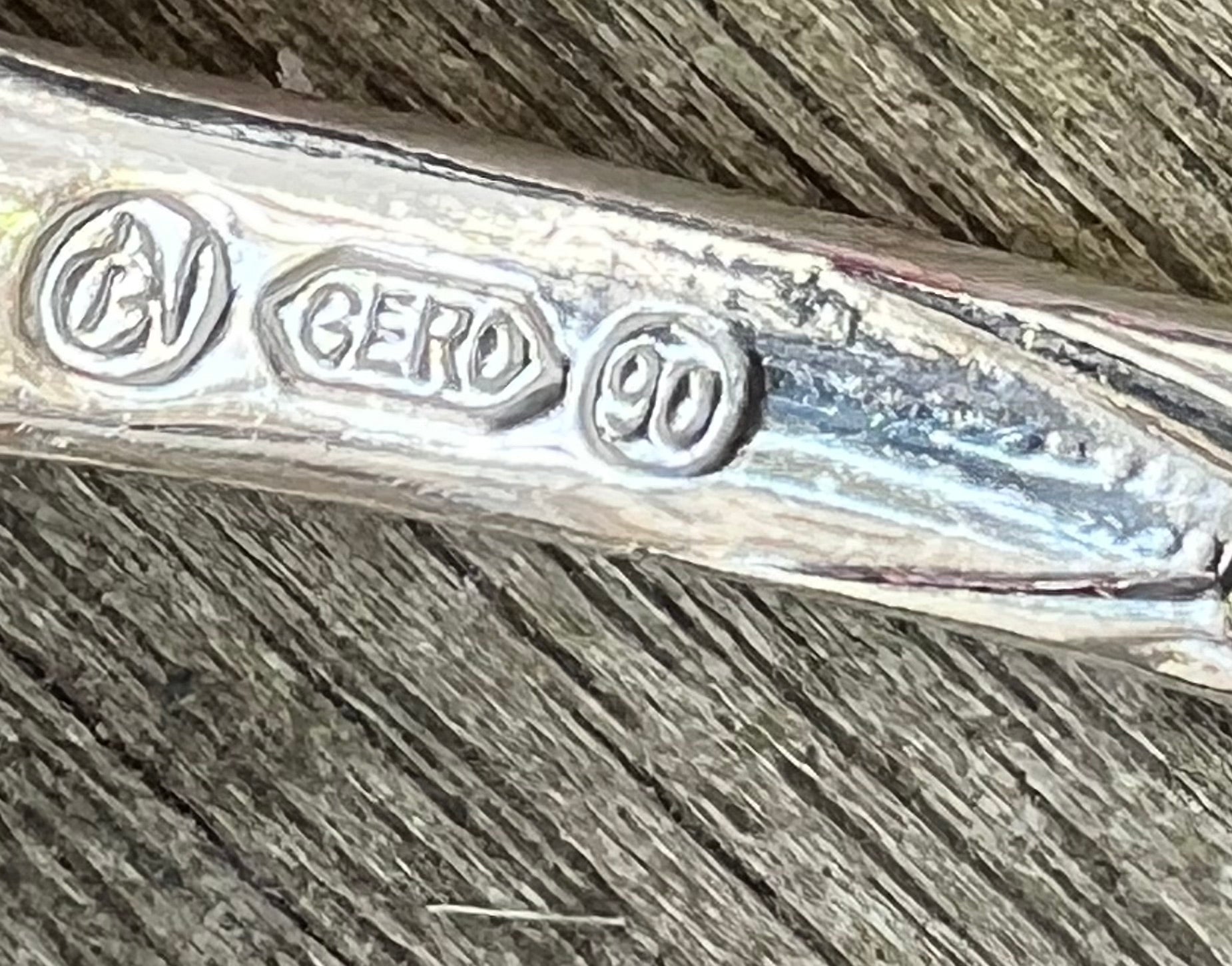 Gero belegvorkje verzilverd Oost Indische kers Georg Nilson