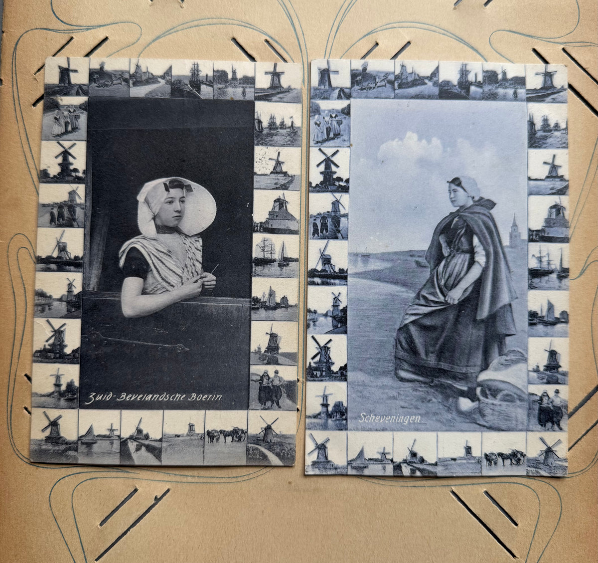 Antieke ansichtkaarten, Zweeuwse klederdracht, oude postkaarten, Scheveningse klederdracht, Walcheren, Zuid Beveland, Zeeuws Vlaanderen, streekdracht, Nederlandse klederdrachten, Nederlandse folklore, antieke fotokaarten, Sofia&