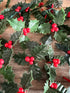 Hulst kerstdecoratie voor gerechten