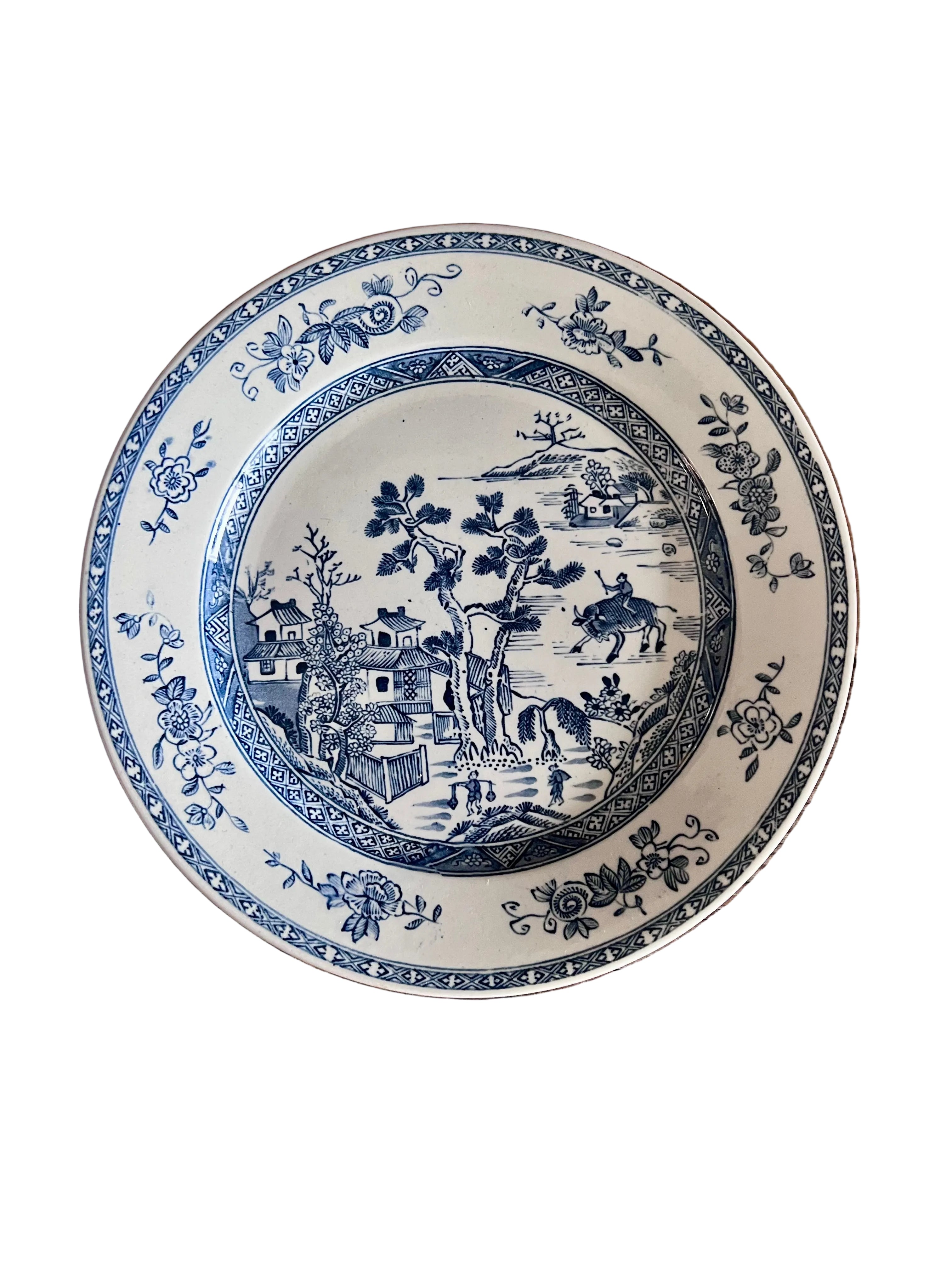 antiek Chinees wandbord, Chinees landschap schilderij, traditioneel Chinees decor, Aziatische wanddecoratie, vintage Chinees bord, antiek Aziatisch wandbord, Chinese kunst wandbord, klassieke Chinese decoratie, historische Chinese schildering, nostalgisch Chinees wandstuk