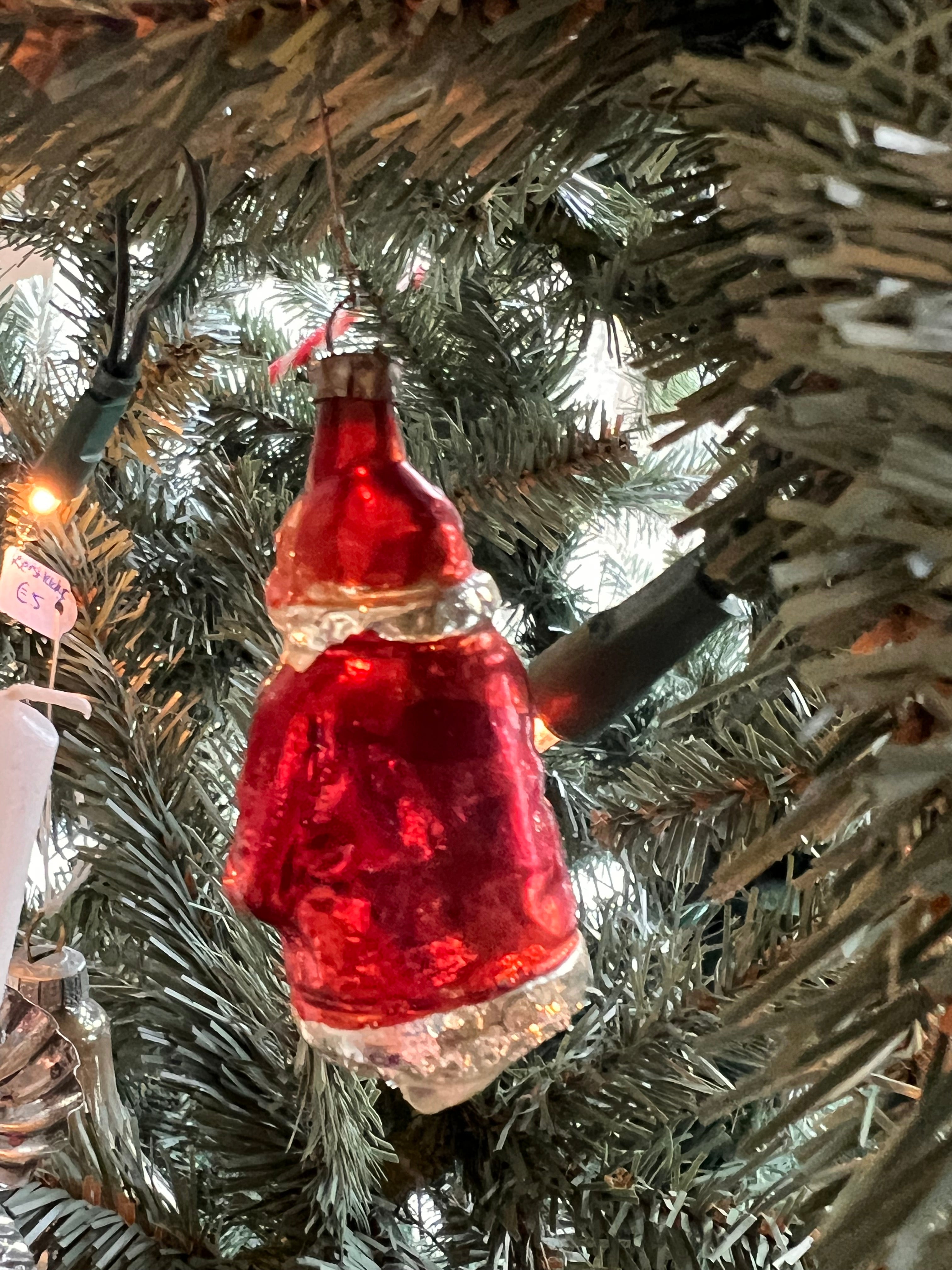 Vintage Christmas ball Father Christmas