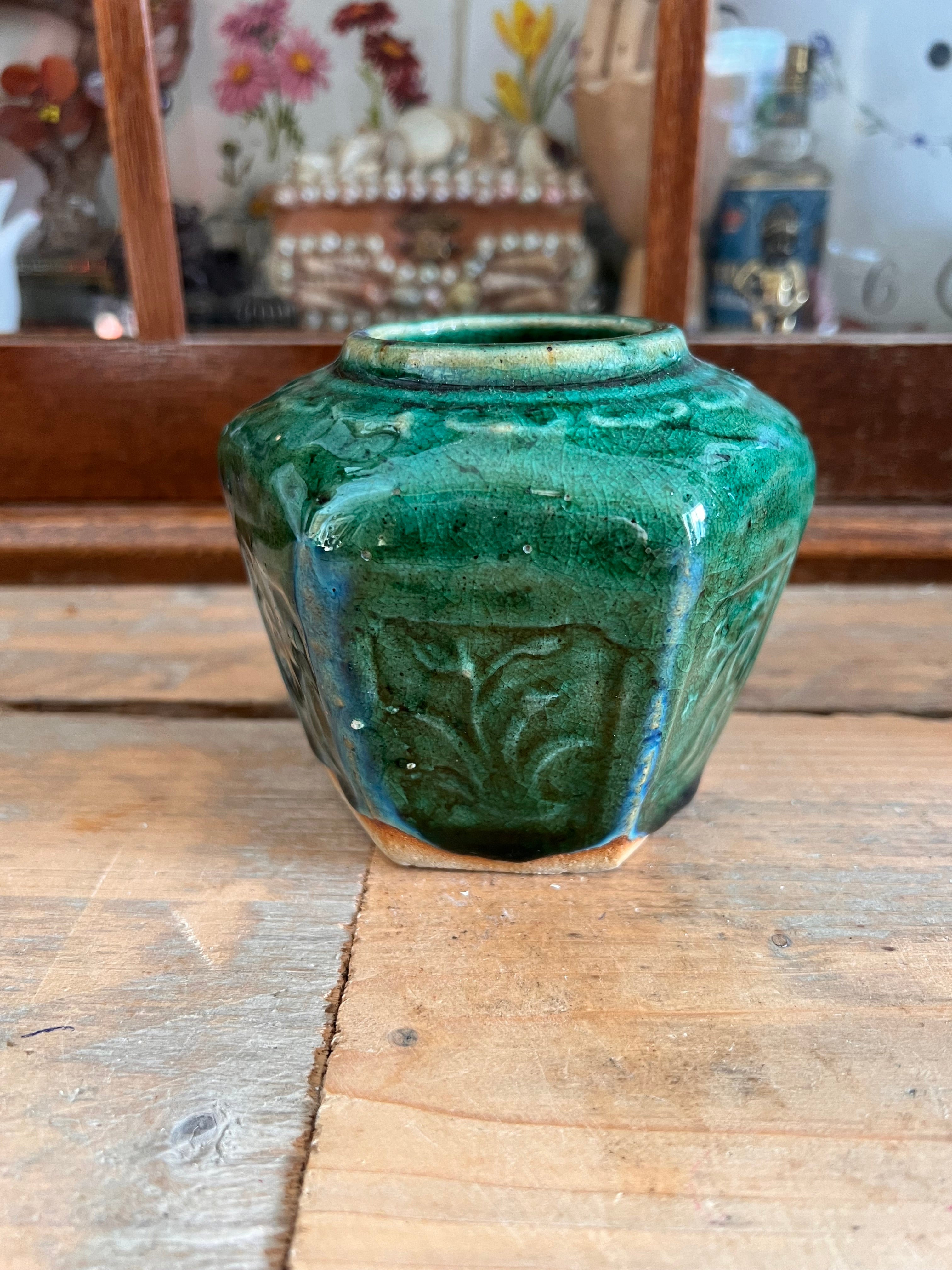 Groen gemberpotje