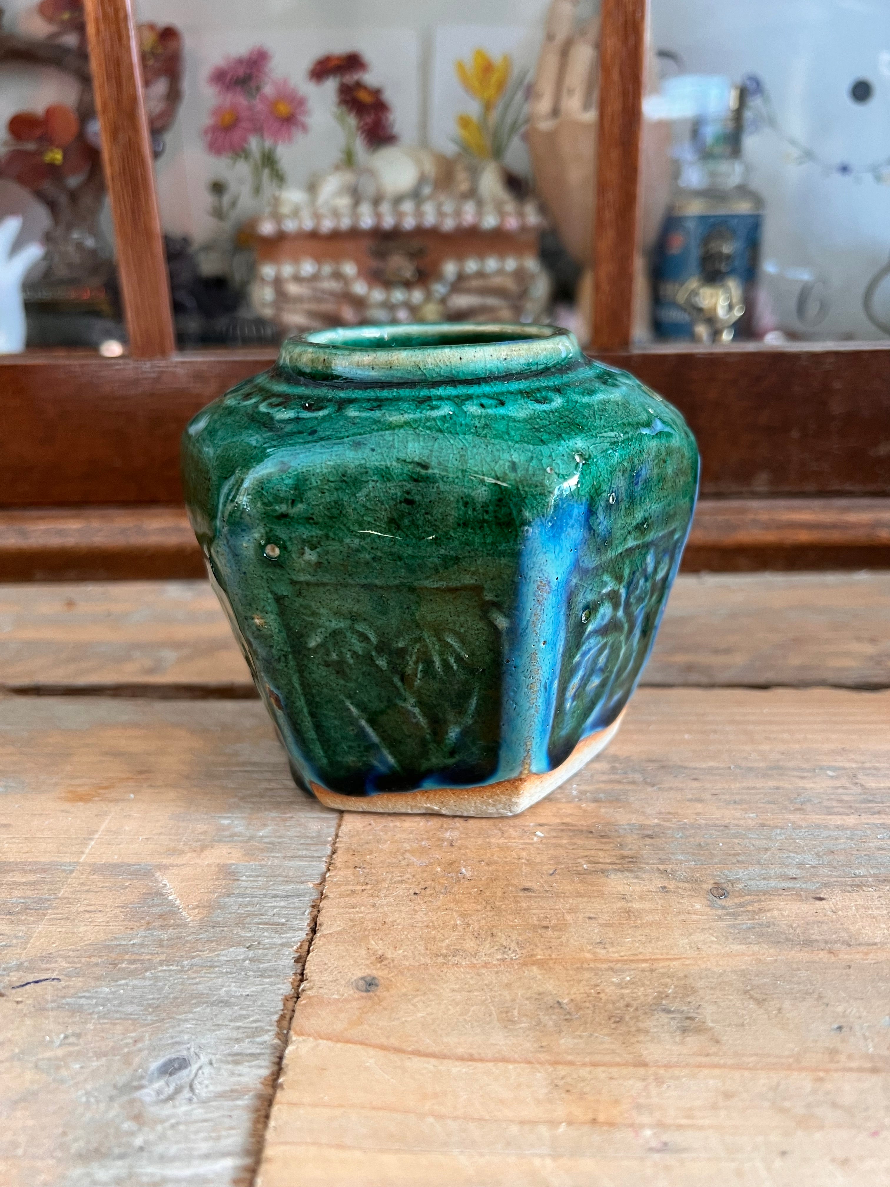 Groen gemberpotje