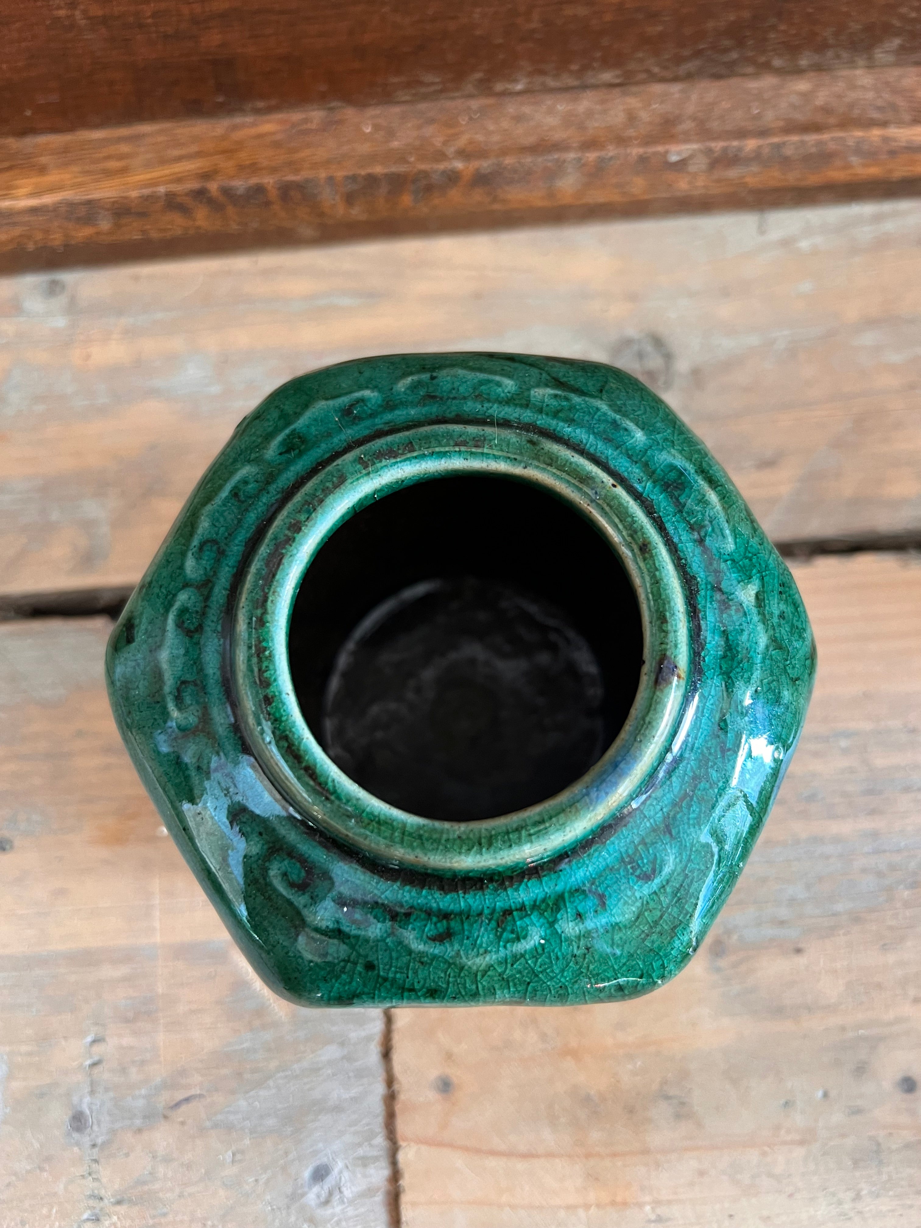 Groen gemberpotje