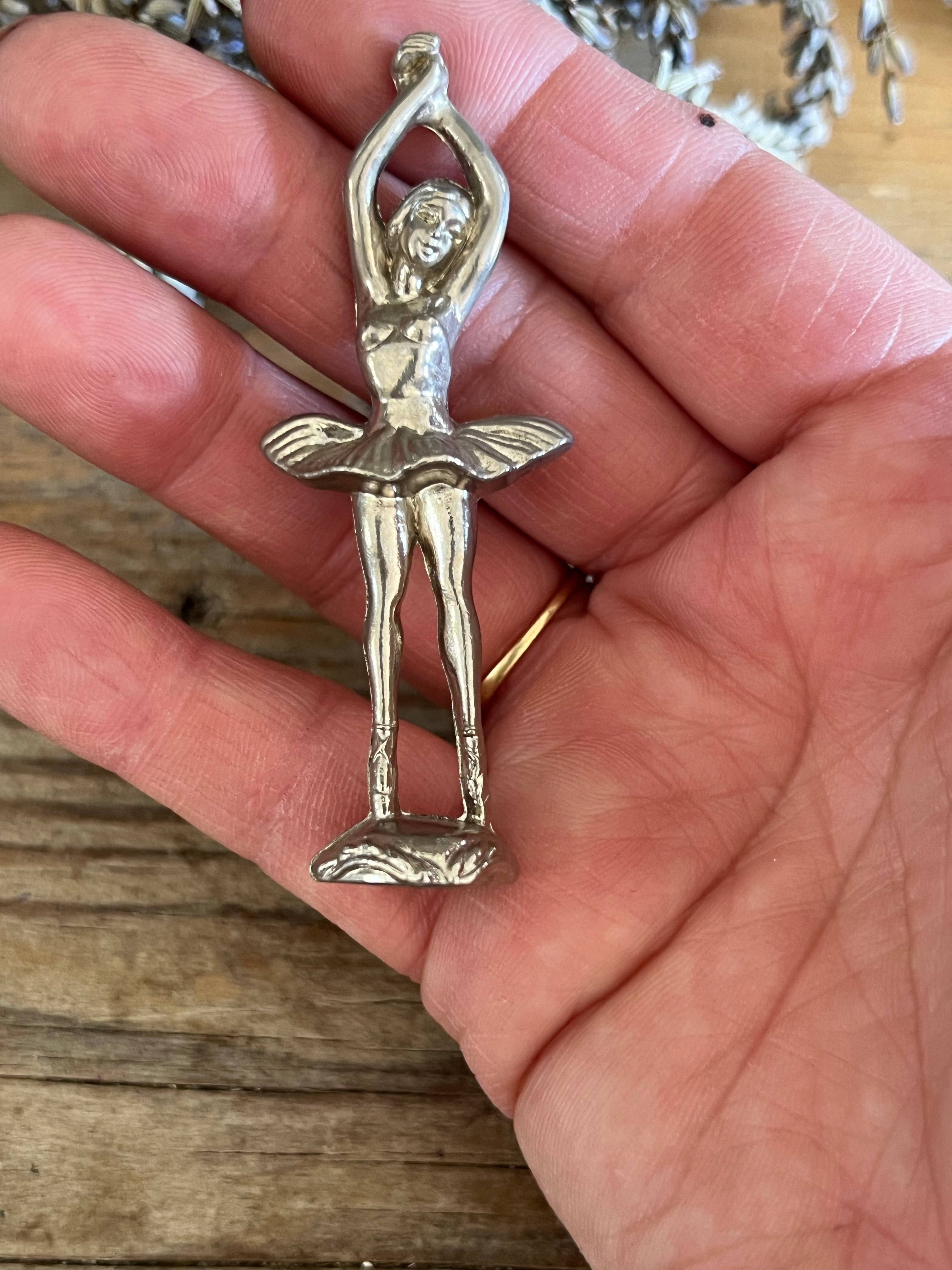 Letterbak ballerina van tin