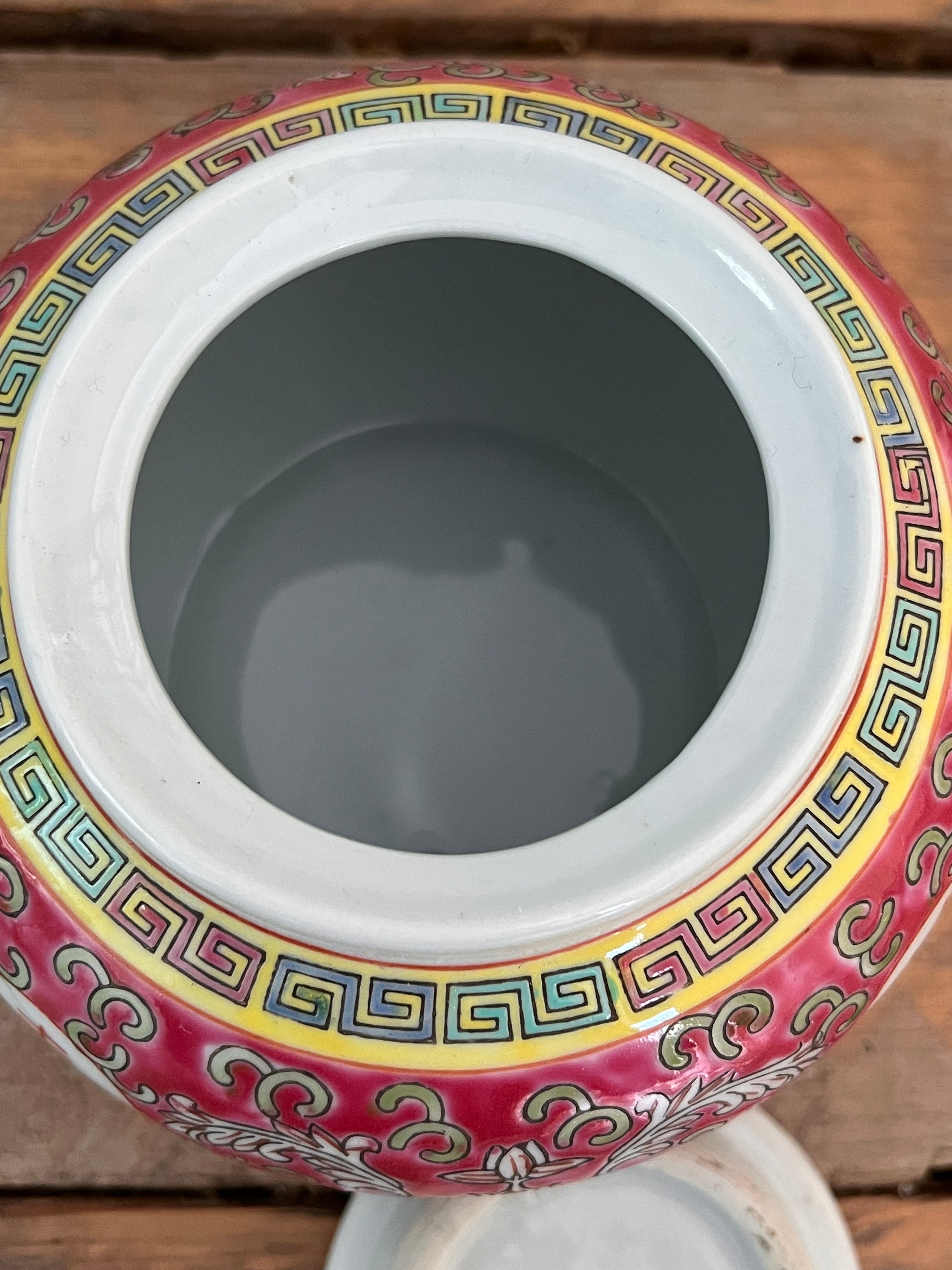 Vintage Jingdezhen theepot roze