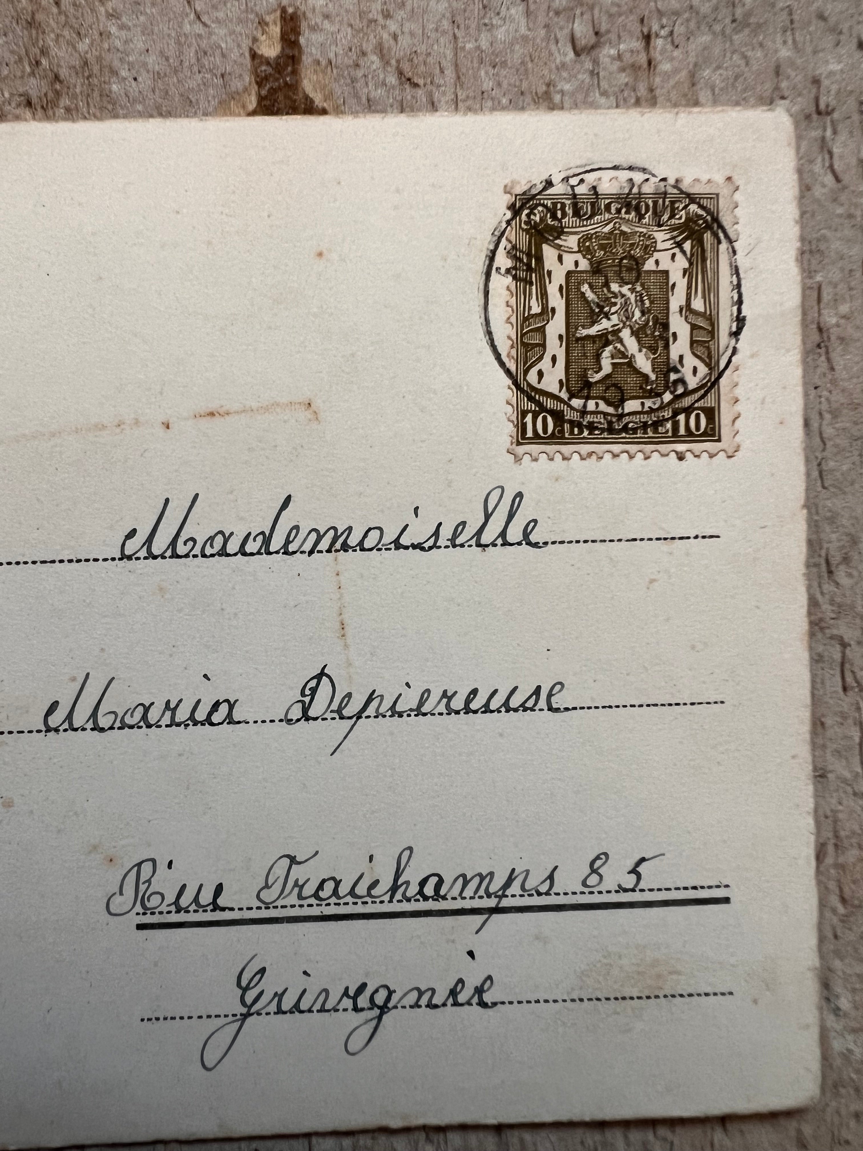 Antieke prentbriefkaart Bonne Année