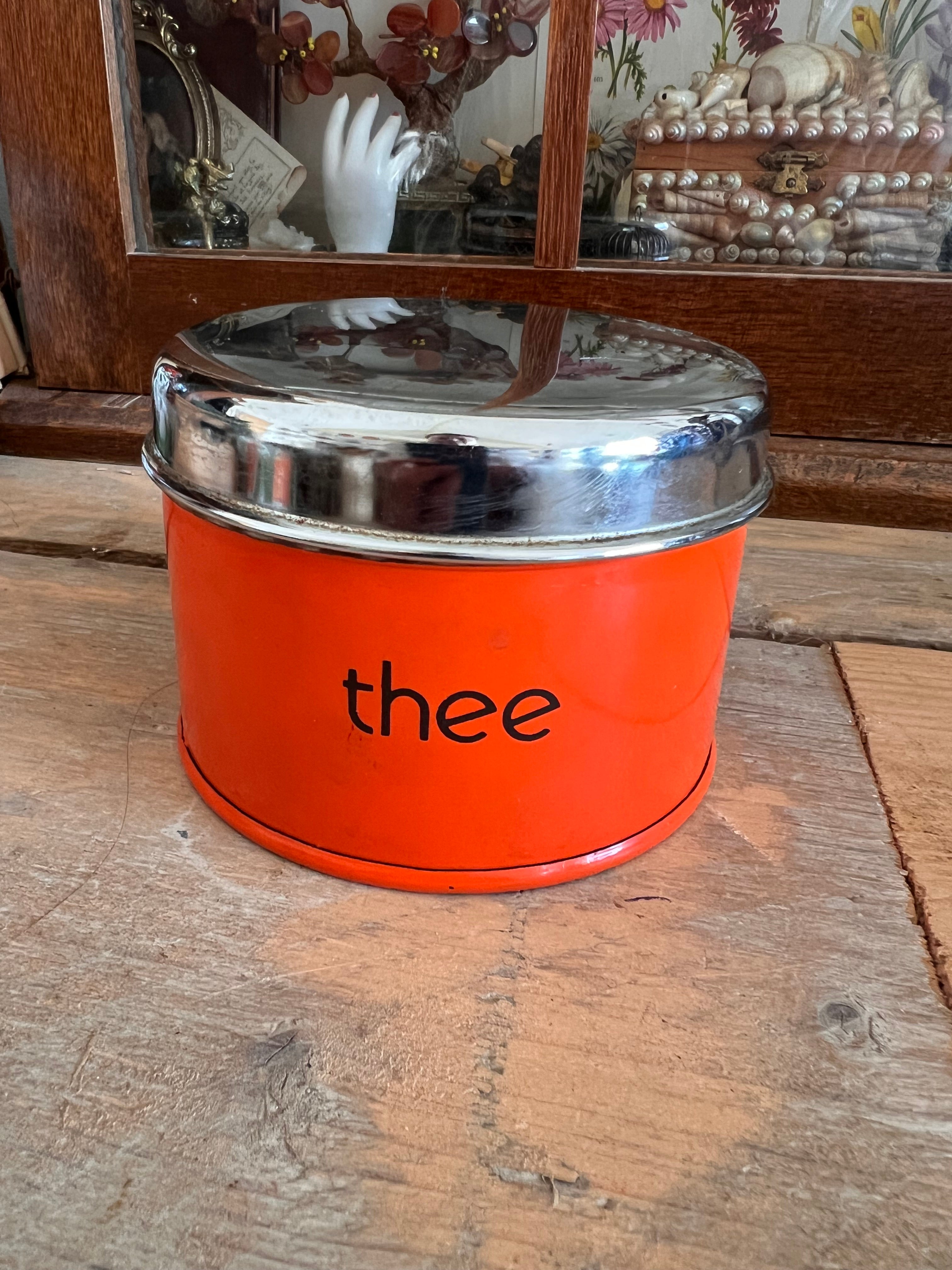 Brabantia voorraadbus thee oranje