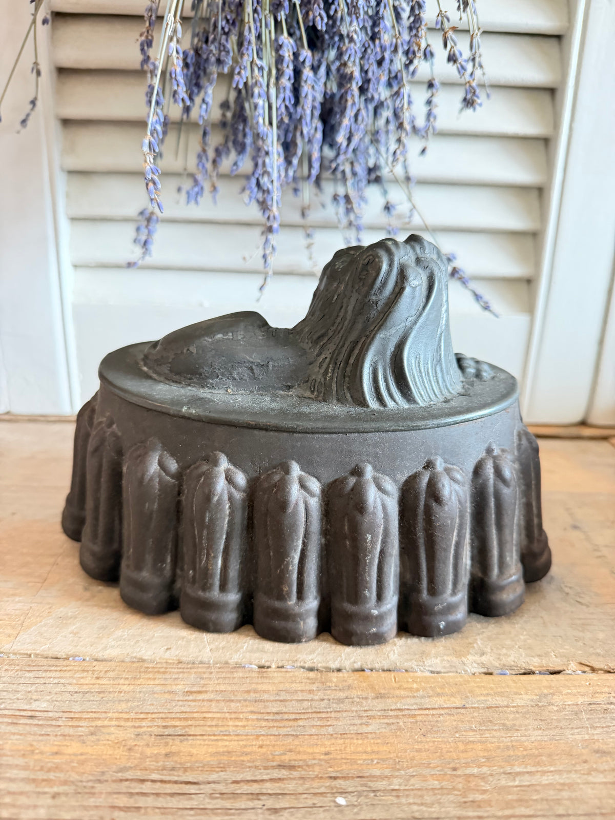 Lion Jelly Mould, antieke puddingvorm leeuw, vintage puddingvorm, Engelse jelly mould, oude bakvorm, antiek keukengerei, decoratieve leeuw, antiek, Sofia&