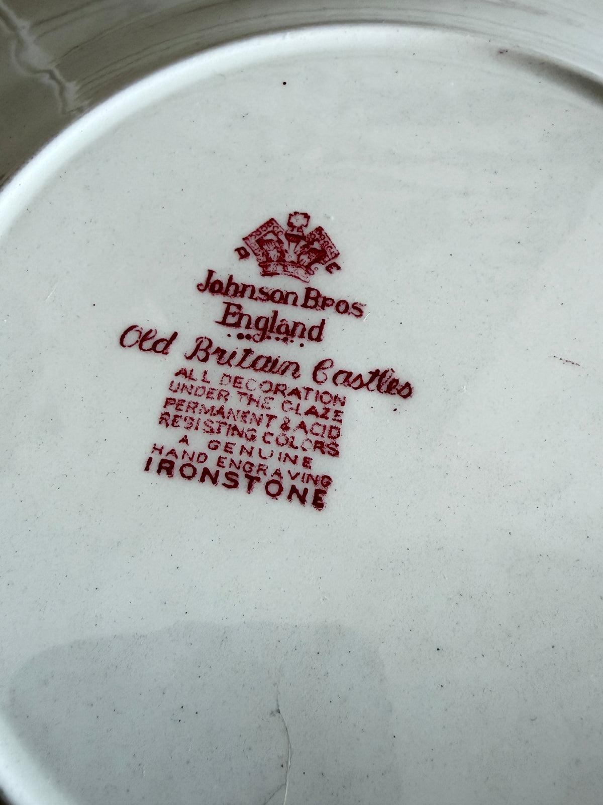 Johnson Bros Old Britain Castles, Haddon Hall 1792, Engels servies, ontbijtborden,Johnson Brothers ironstone, brocante servies, Sofia&