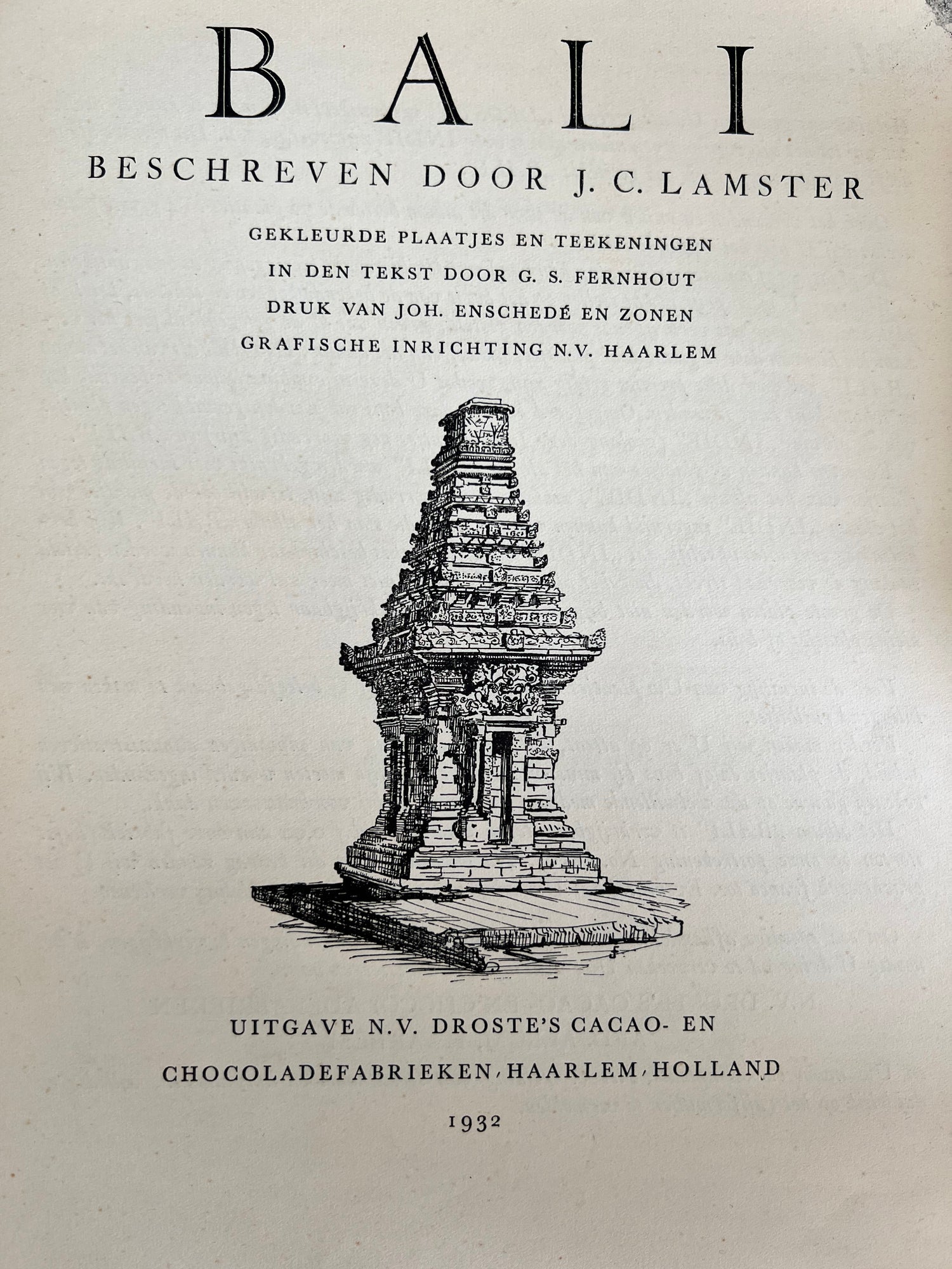 Bali 1932 Droste Haarlem