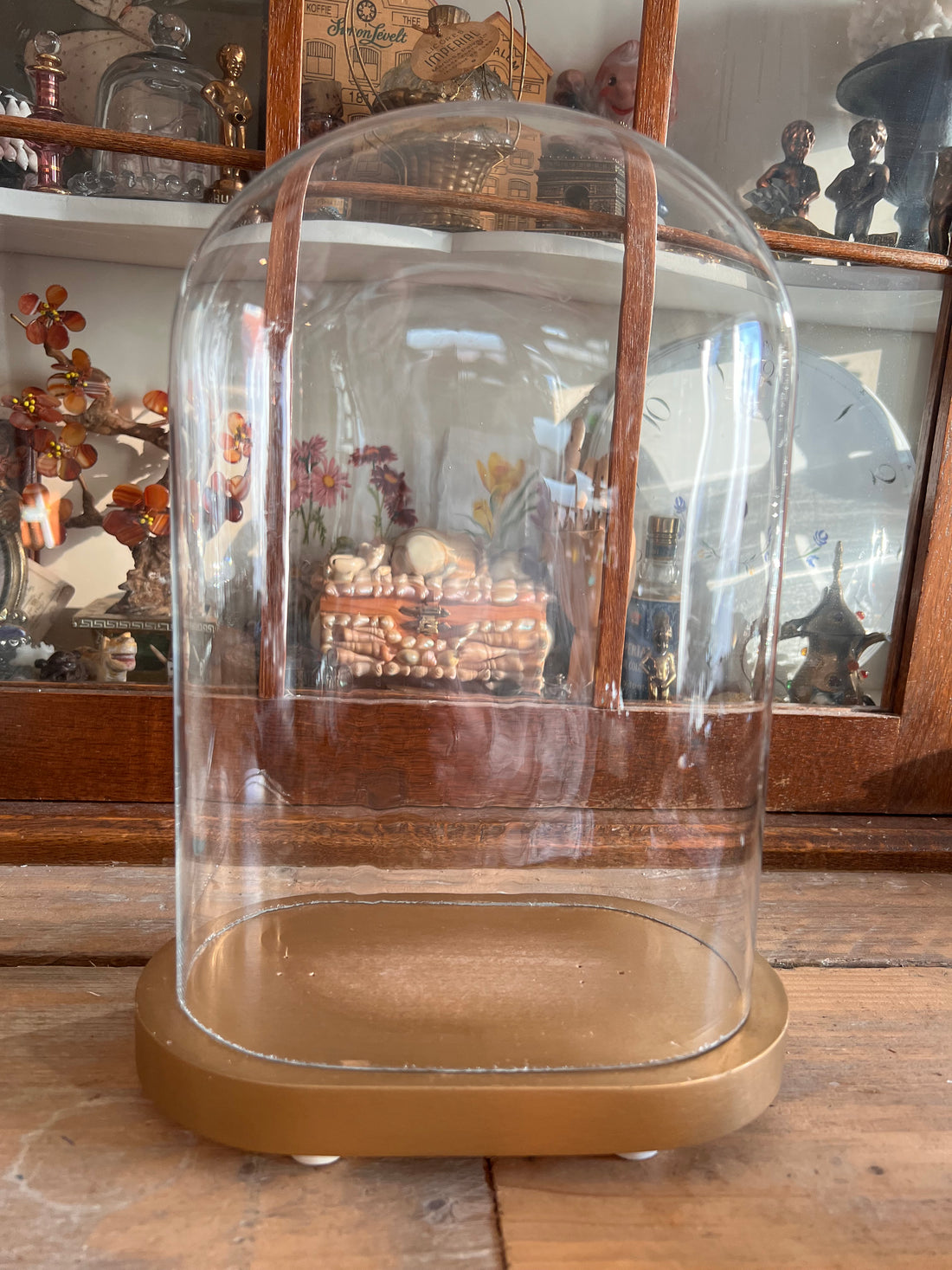 Vintage stolp glas decoratie stolp
