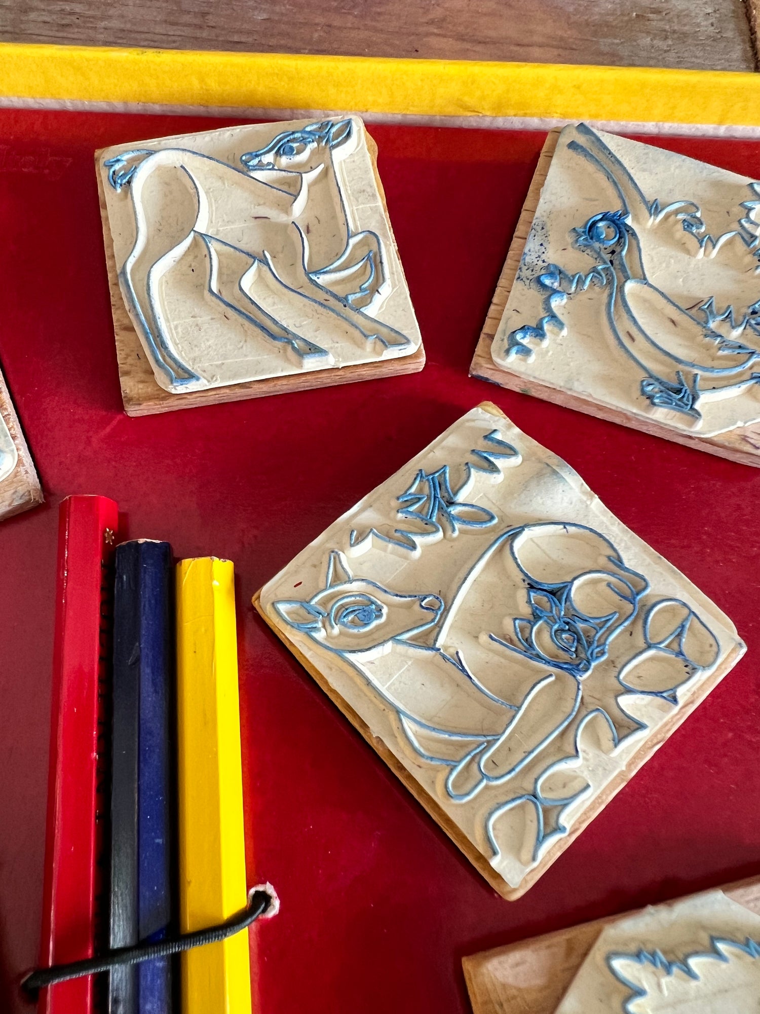 Jaren 60 stempelset Bambi Disney