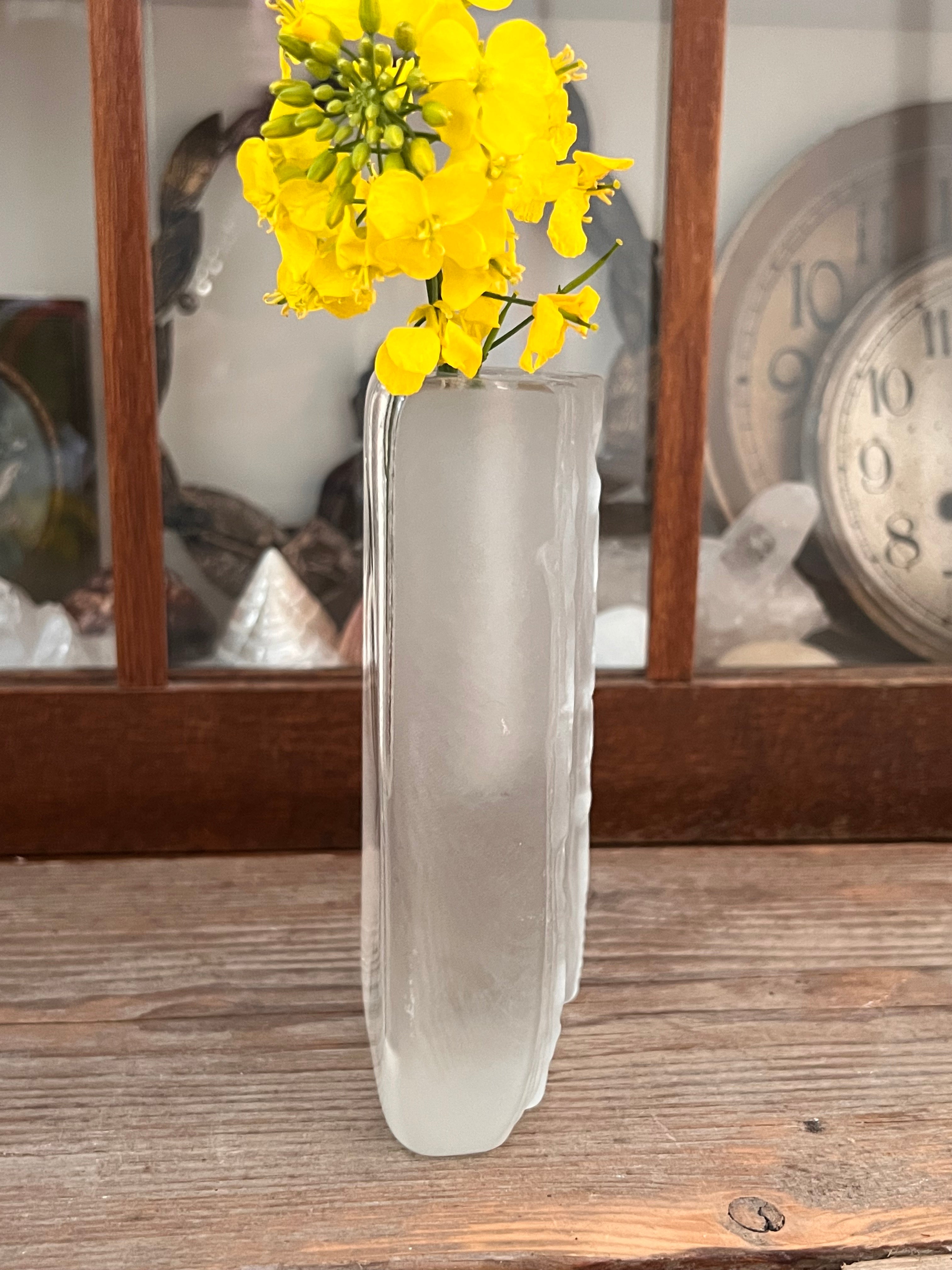 Solifleur Walther glas bladmotief