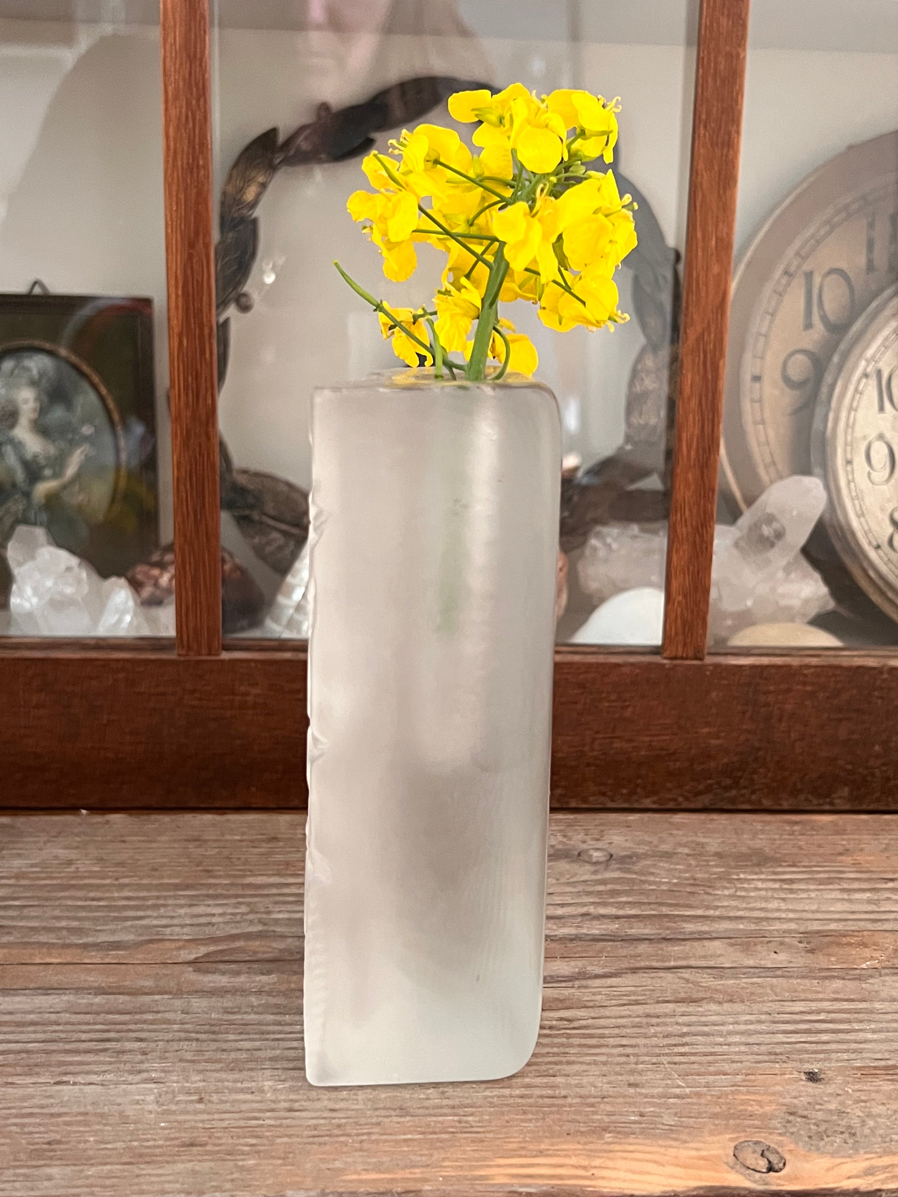 Solifleur Walther glas bladmotief