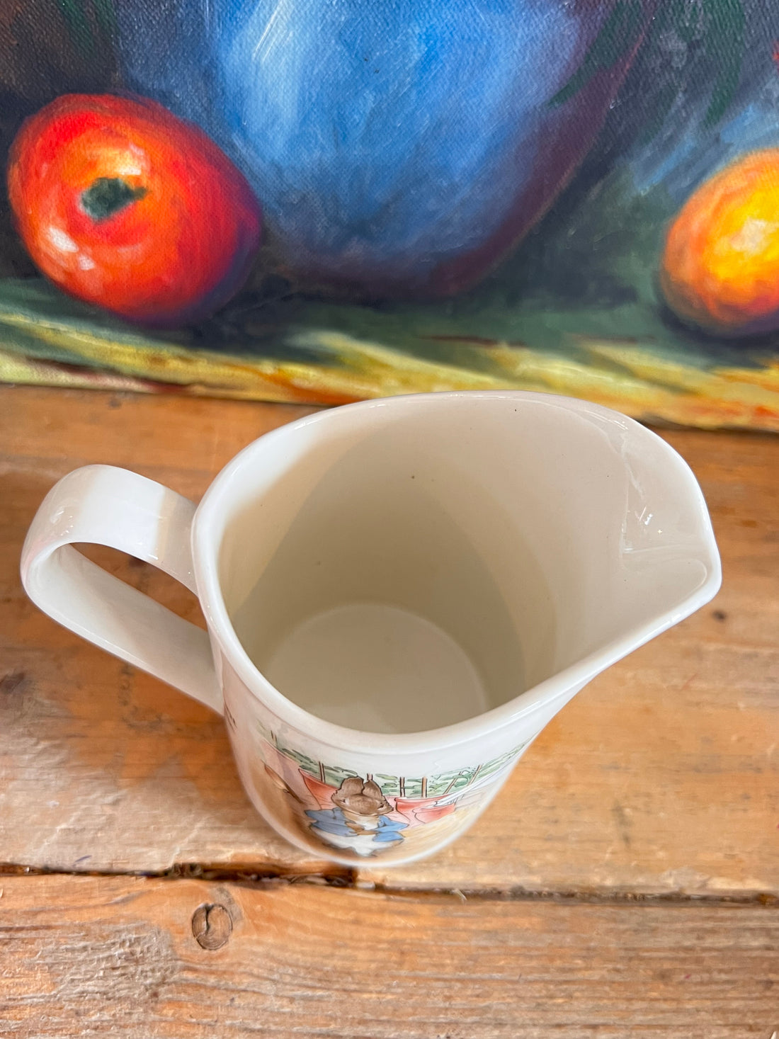 Kinderkunst servies  
Collectors item Wedgwood melkkan Wedgwood servies